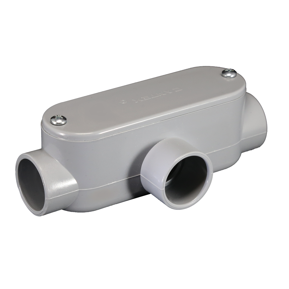 slide 2 of 5, CANTEX Conduit Body 3/4-in PVC Type T conduit bodies, 1 ct