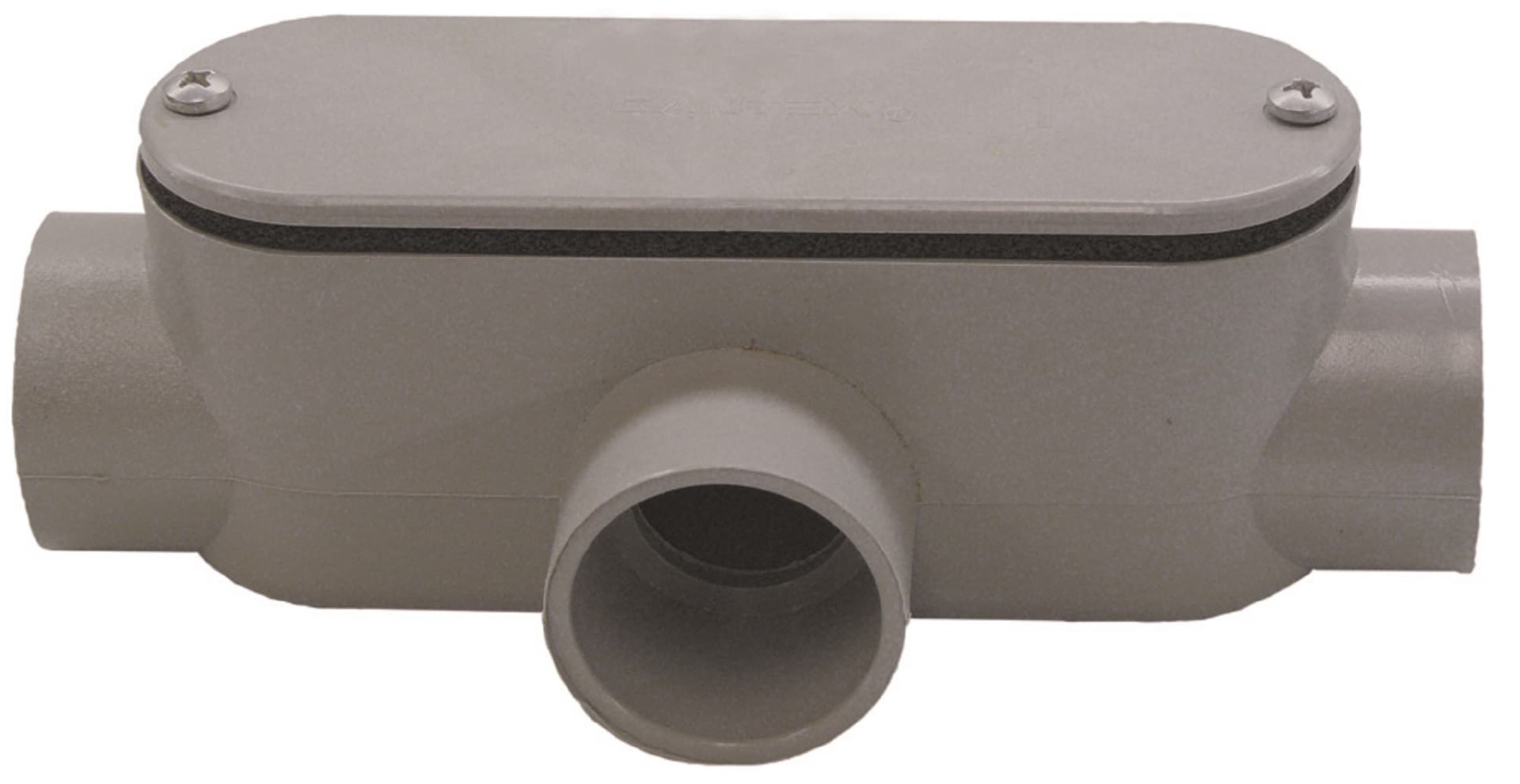 slide 1 of 5, CANTEX Conduit Body 3/4-in PVC Type T conduit bodies, 1 ct