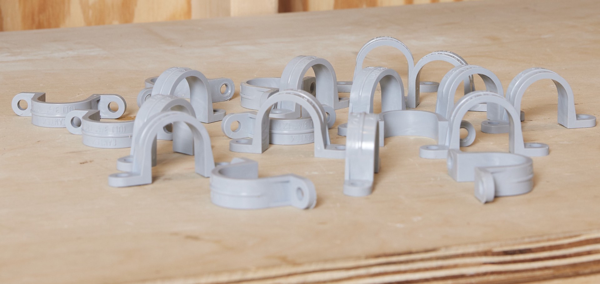 slide 4 of 6, CANTEX 3/4-in Schedule 40, Schedule 80 Plastic Two-hole Clamp Conduit Fittings, 1 ct