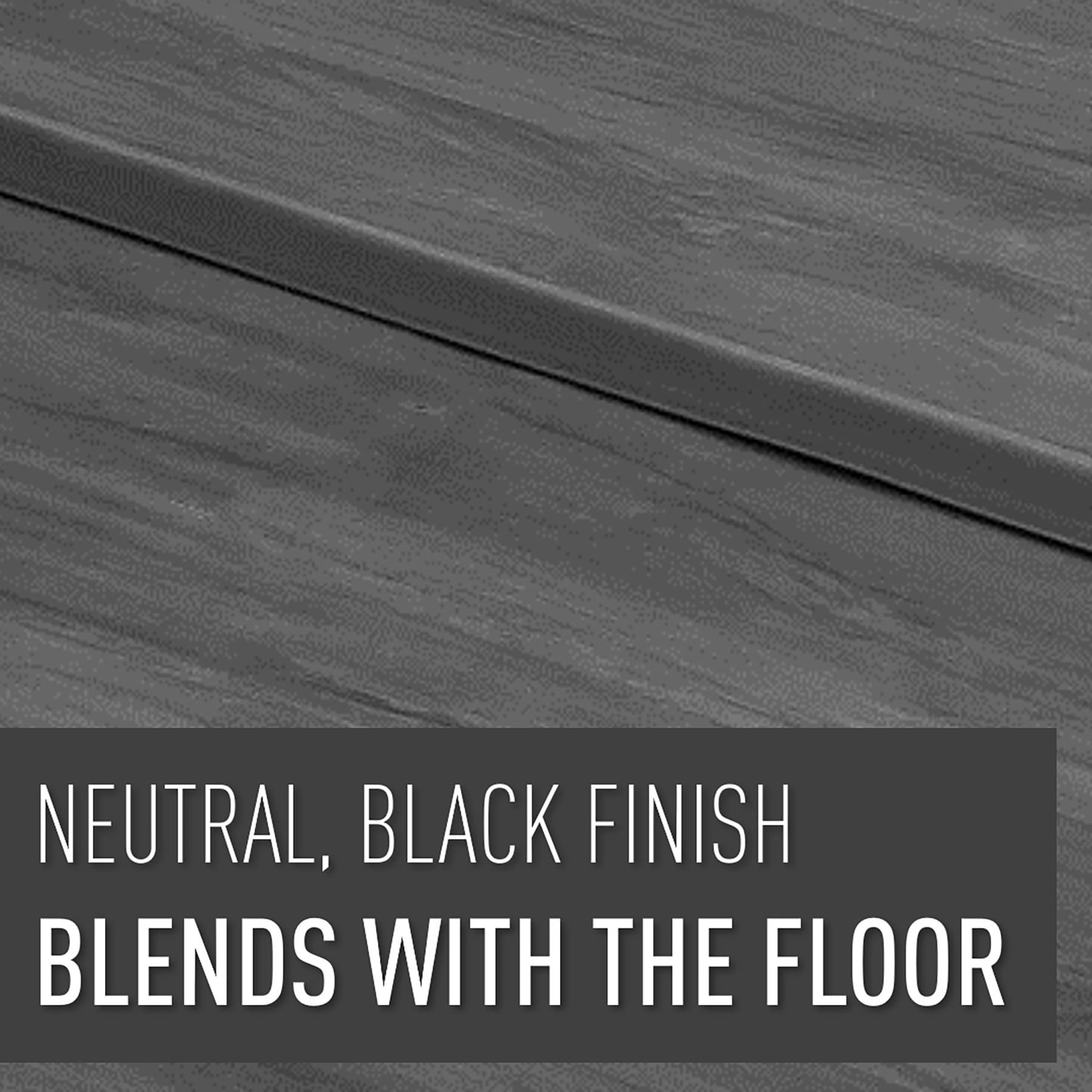 slide 4 of 6, Legrand Corduct 15-ft x 2.5-in PVC Black Overfloor cord protector, 1 ct