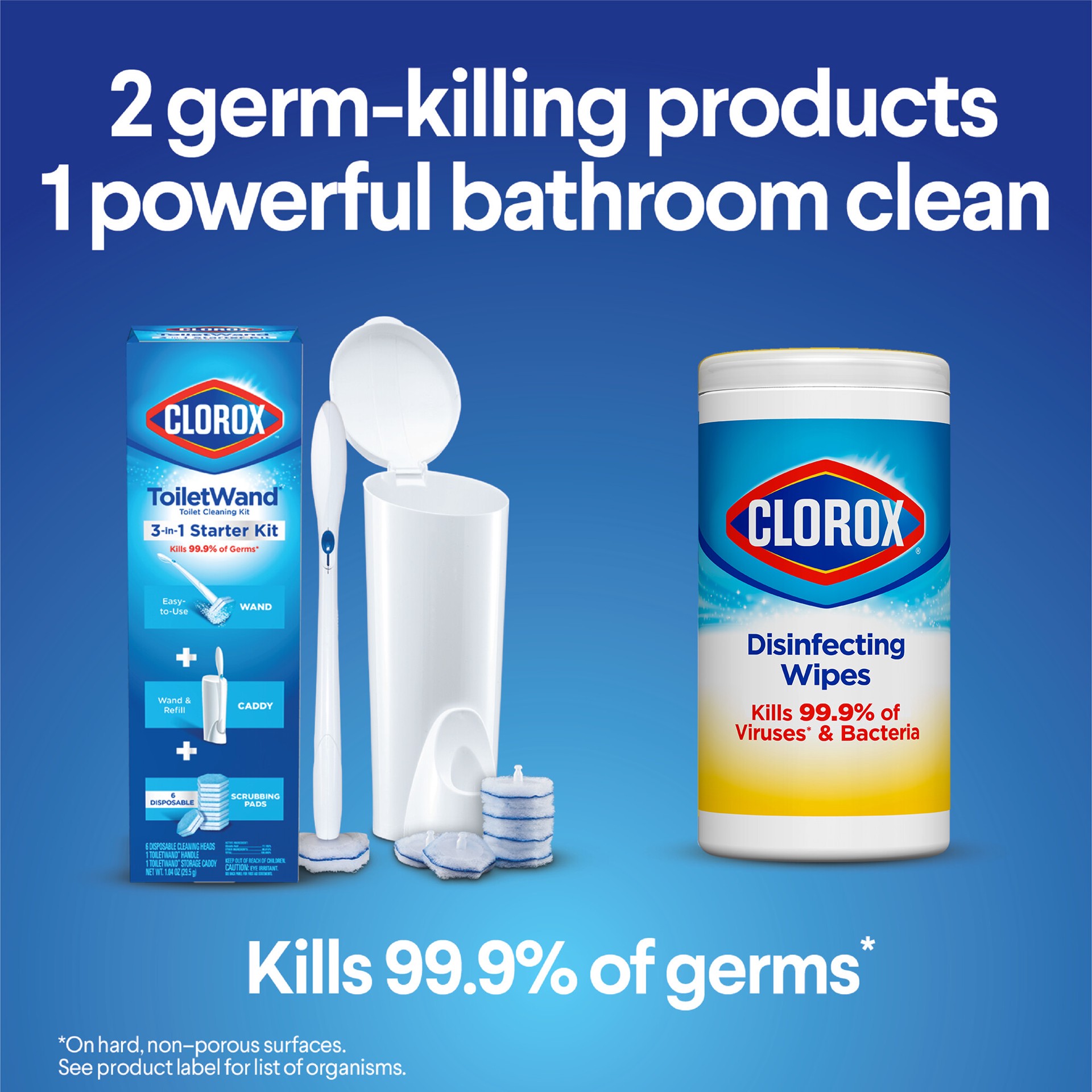 slide 4 of 6, Clorox ToiletWand Disinfecting Refills 20-Count Toilet Bowl Cleaner Refill, 1 ct