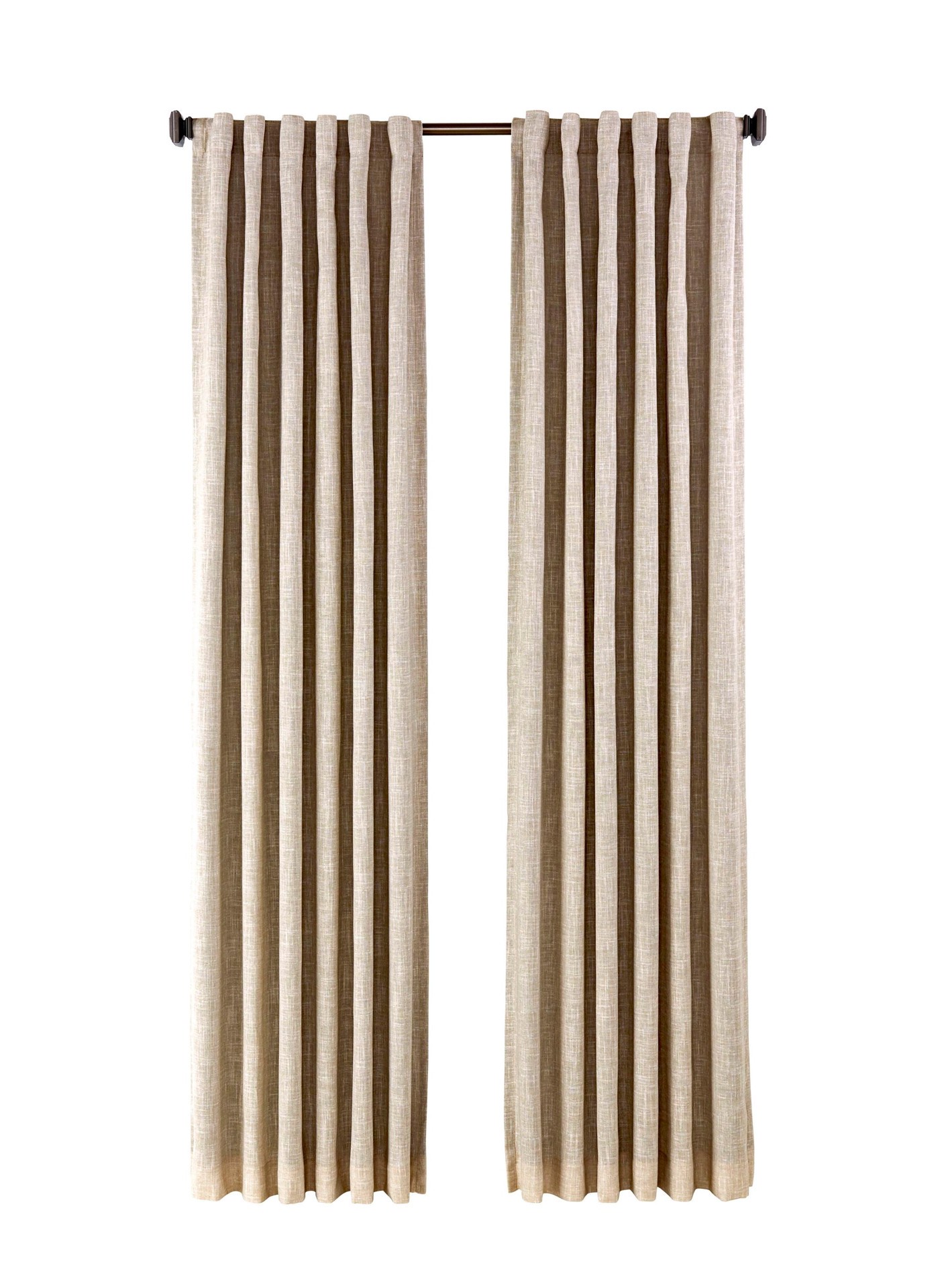 slide 3 of 6, allen + roth 84-in Linen Room darkening Thermal lined Back tab Single curtain panel, 1 ct