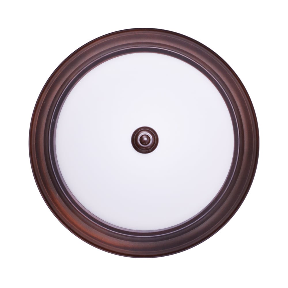slide 6 of 6, Project Source 1 -Light 13-in Matte Bronze Integrated LED Flush Mount Light, 1 ct