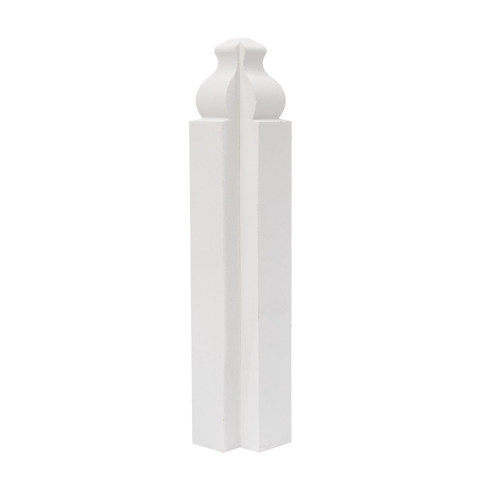 slide 3 of 4, RELIABILT 6-1/2-in x 1-1/8-in Interior Primed MDF Universal Outside corner Baseboard Moulding Block, 1 ct