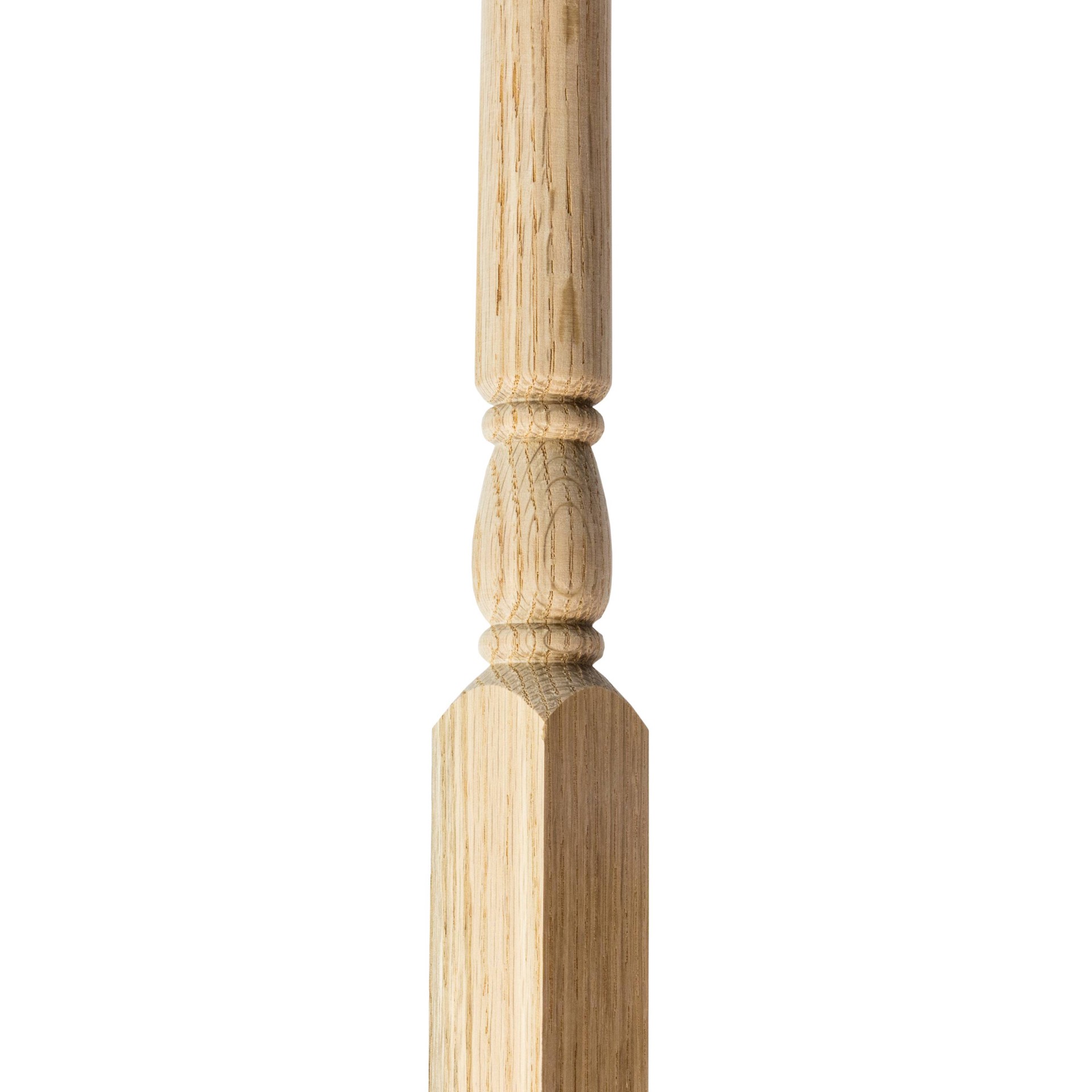 slide 5 of 6, Crown Heritage 35-in x 1.25-in Colonial Unfinished Red oak Square top Universal Turned Stair Baluster, 1 ct