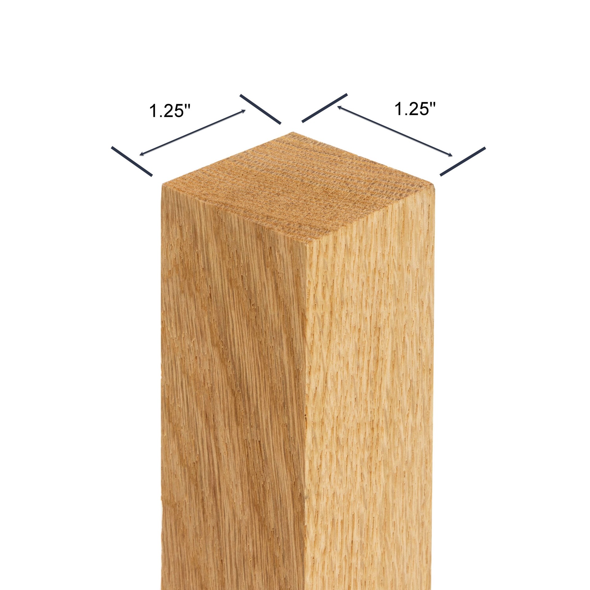 slide 6 of 6, Crown Heritage 35-in x 1.25-in Colonial Unfinished Red oak Square top Universal Turned Stair Baluster, 1 ct