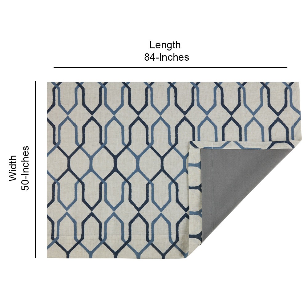 slide 6 of 6, allen + roth 84-in Admiral Geometric Blackout Thermal lined Grommet Single curtain panel, 1 ct