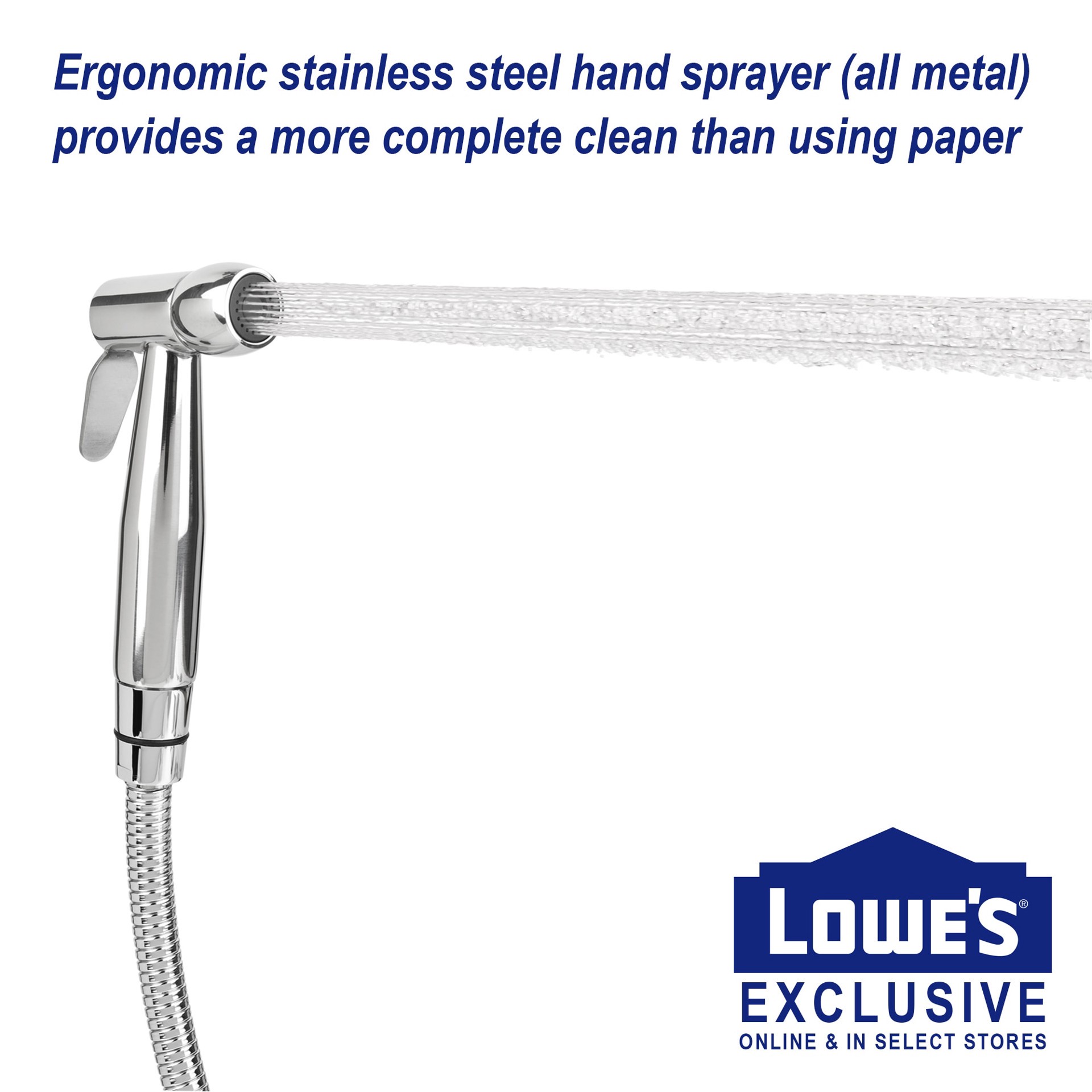 slide 3 of 6, Brondell Stainless Steel Toilet Mounted Handheld Bidet Sprayer, 1 ct