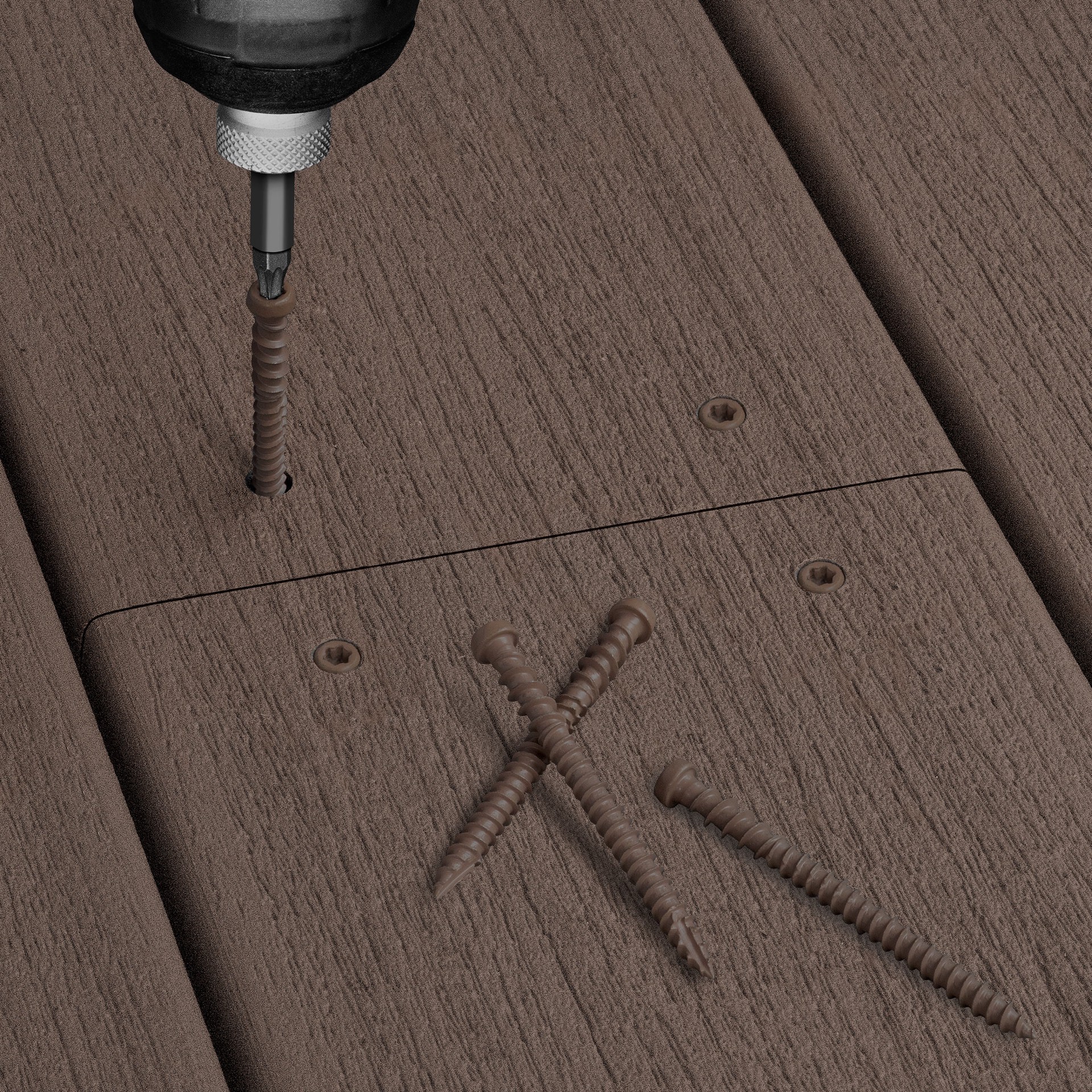 slide 5 of 6, Deck Plus #10 x 3-in Composite Deck Screws ( 270 -Per Box ), 1 ct