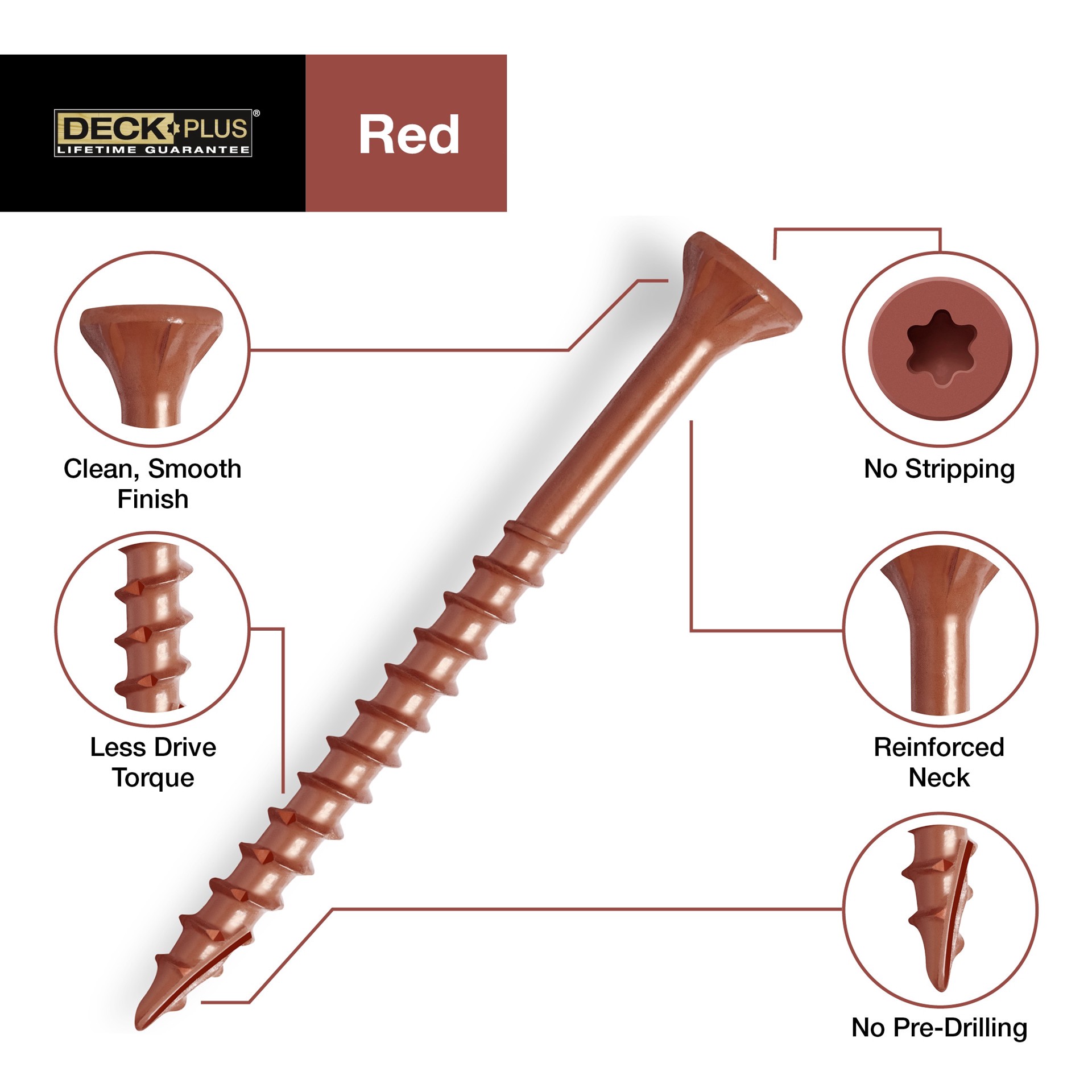 slide 3 of 6, Deck Plus #10 x 3-in Wood to wood Deck Screws ( 1550 -Per Box ), 1 ct