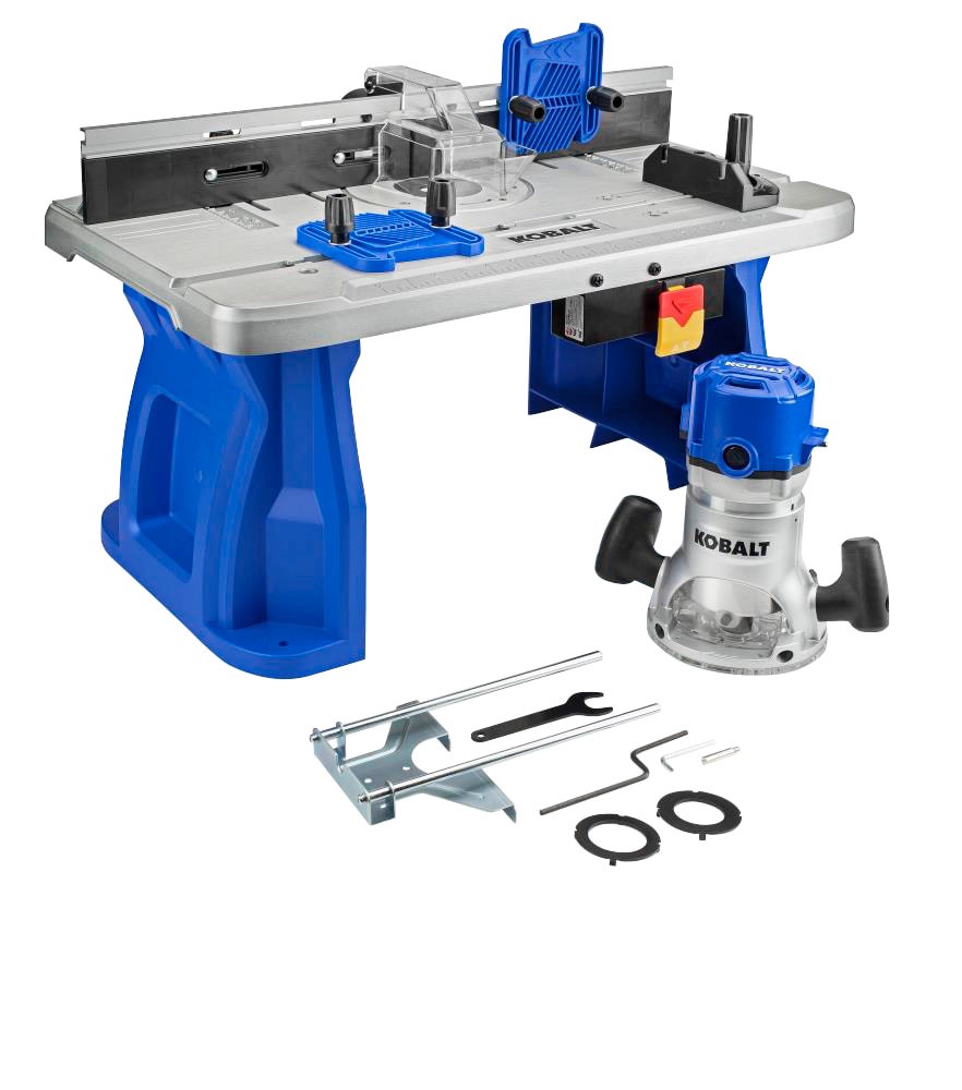 slide 2 of 6, Kobalt 1/4-in and 1/2-in 12 -Amp Fixed Router with Table and, 1 ct