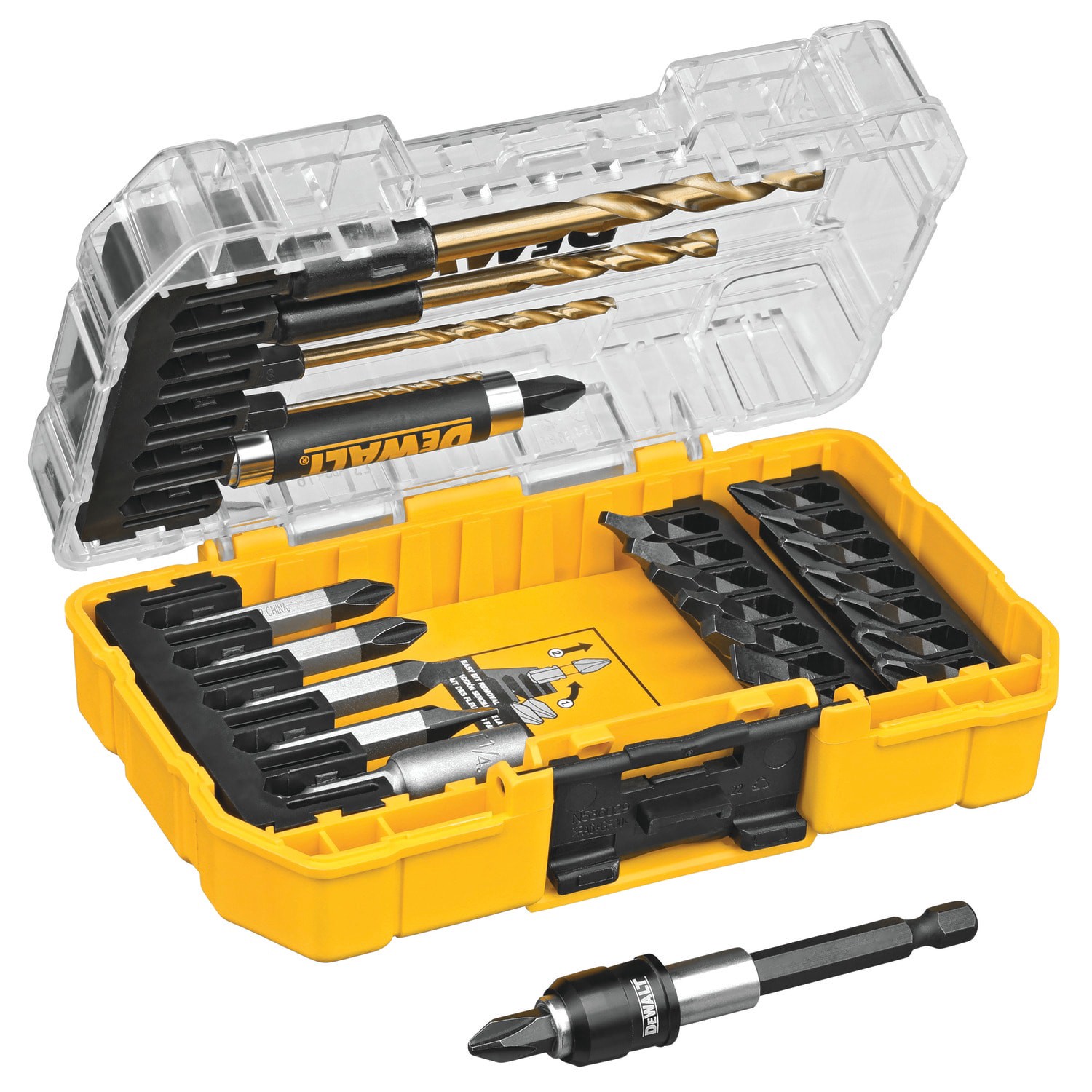 slide 4 of 5, DEWALT Tough Grip Screwdriver Bit Set (27-Piece), 1 ct