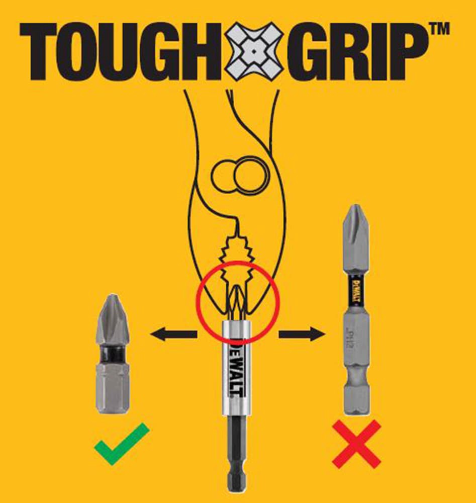 slide 5 of 5, DEWALT Tough Grip Screwdriver Bit Set (27-Piece), 1 ct