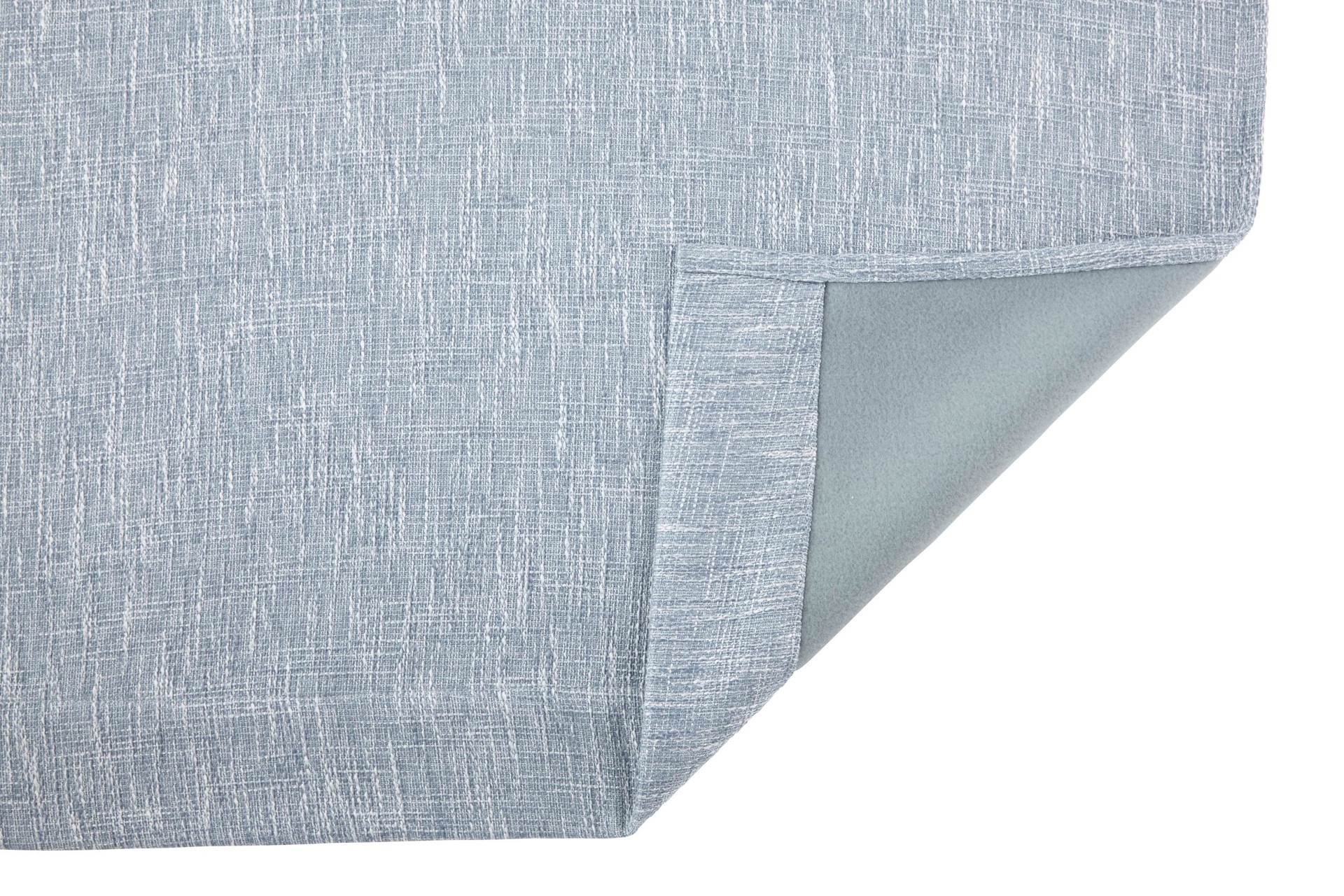 slide 4 of 6, allen + roth 84-in Dusty Blue Blackout Thermal lined Grommet Single curtain panel, 1 ct