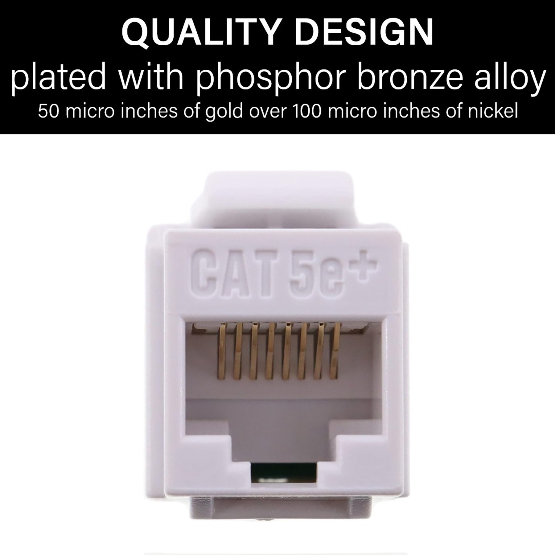 slide 3 of 6, Legrand CAT5e Ethernet Wall Jack, 1 ct