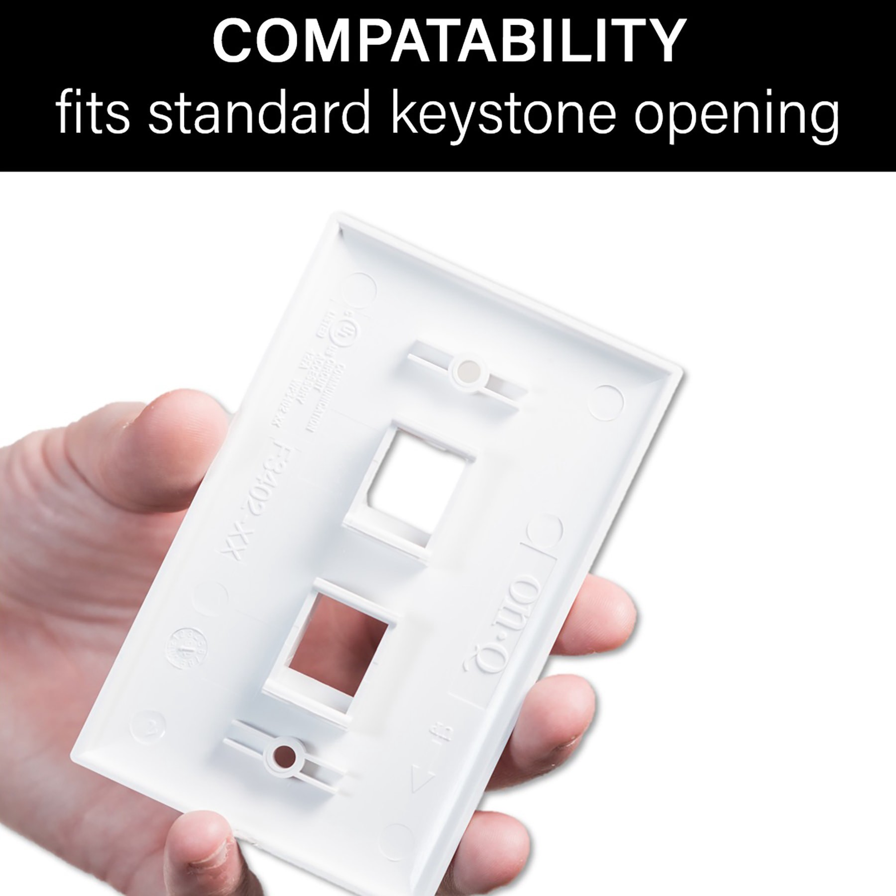 slide 5 of 6, Legrand 5 -Pack CAT6 Ethernet Wall Jack, 1 ct