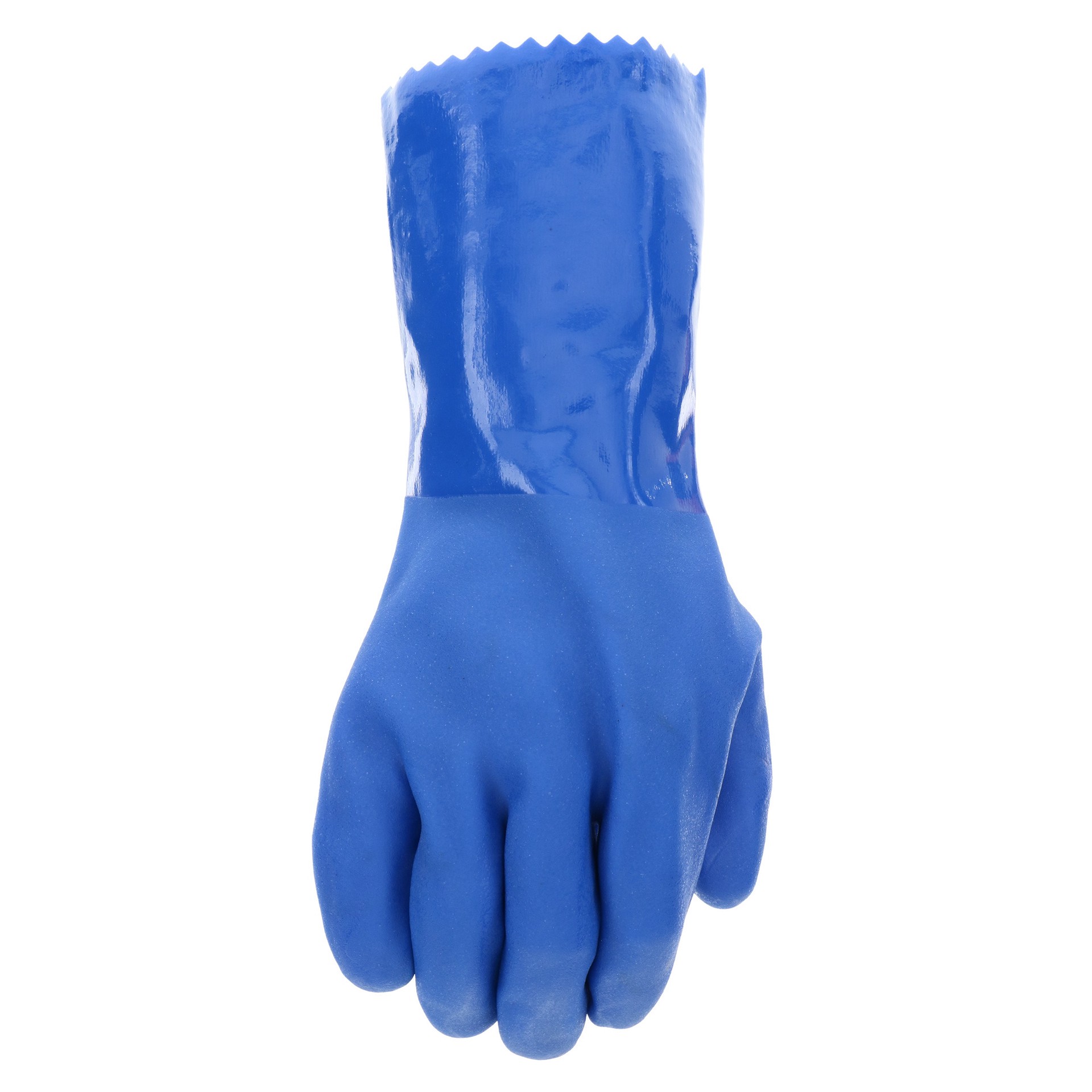 slide 2 of 6, Project Source Large Blue PVC Chemical handling Gloves 1 -Pairs, 1 ct