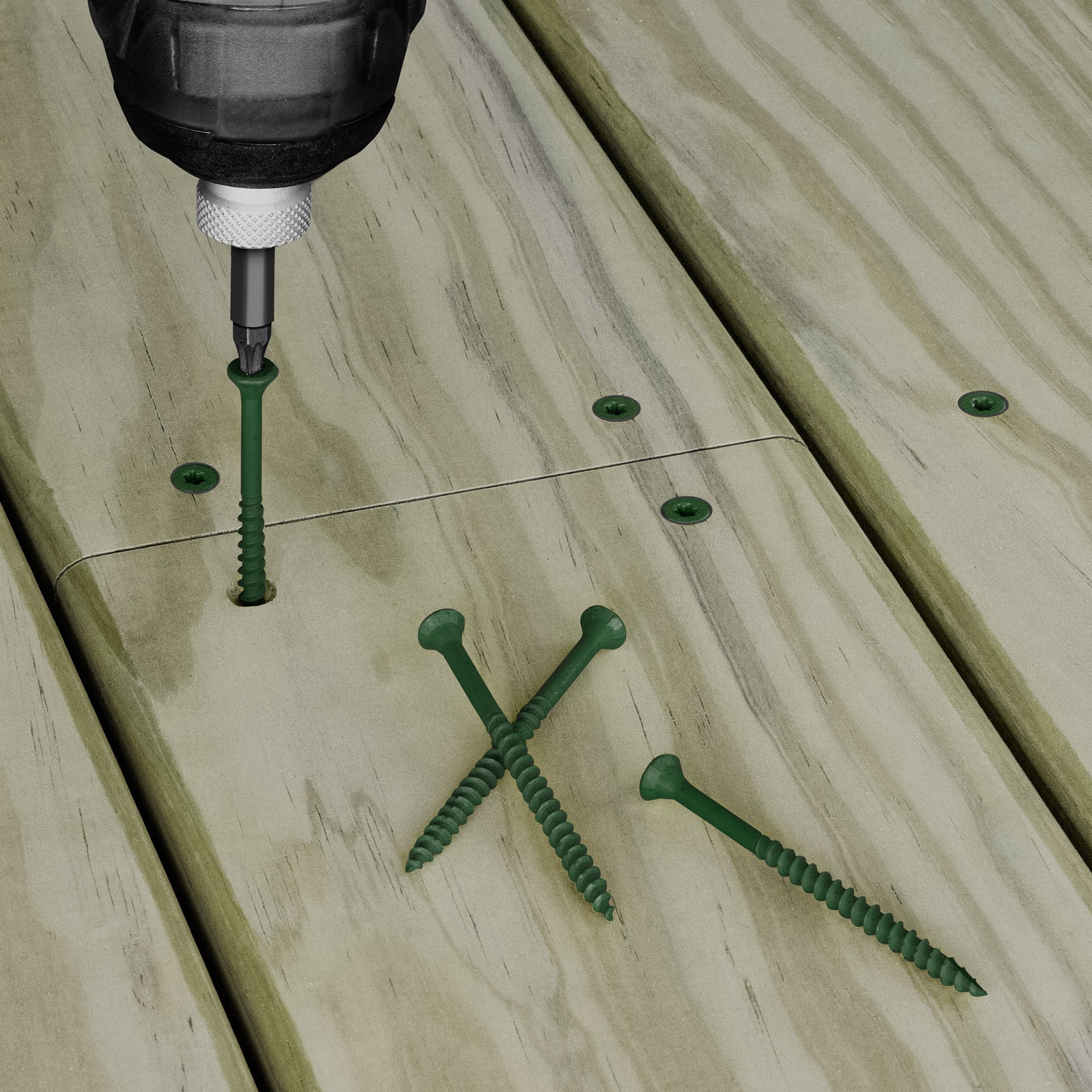 slide 5 of 6, Deck Plus #10 x 3-in Wood to wood Deck Screws ( 310 -Per Box ), 1 ct