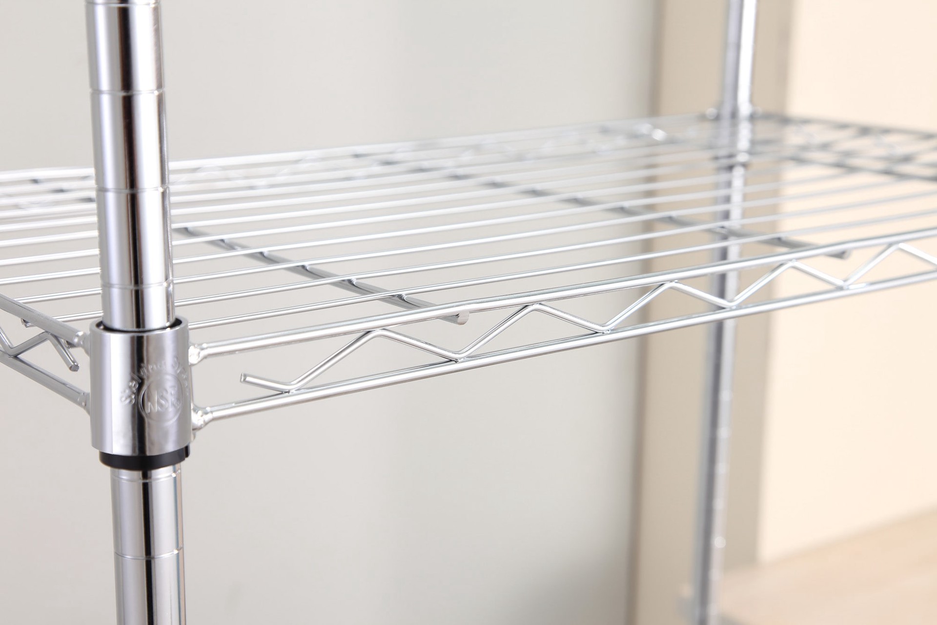 slide 6 of 6, Style Selections 5 -Tier Chrome Metal Utility shelving unit with Wire Shelves ( 36-in W x 16-in D x 72-in H ), 1 ct