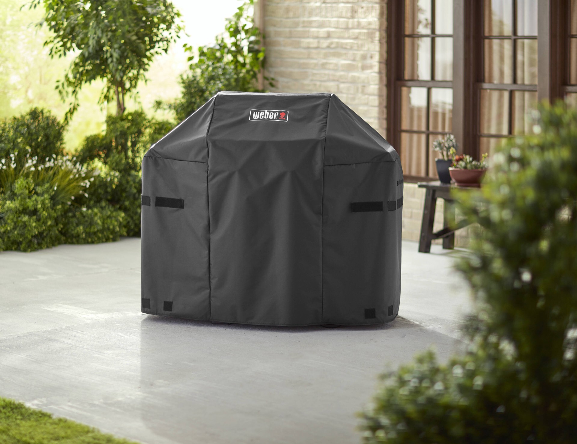slide 3 of 4, Weber Spirit 200 + 300 Series 48-in W x 42-in H Black Gas grill Cover, 1 ct