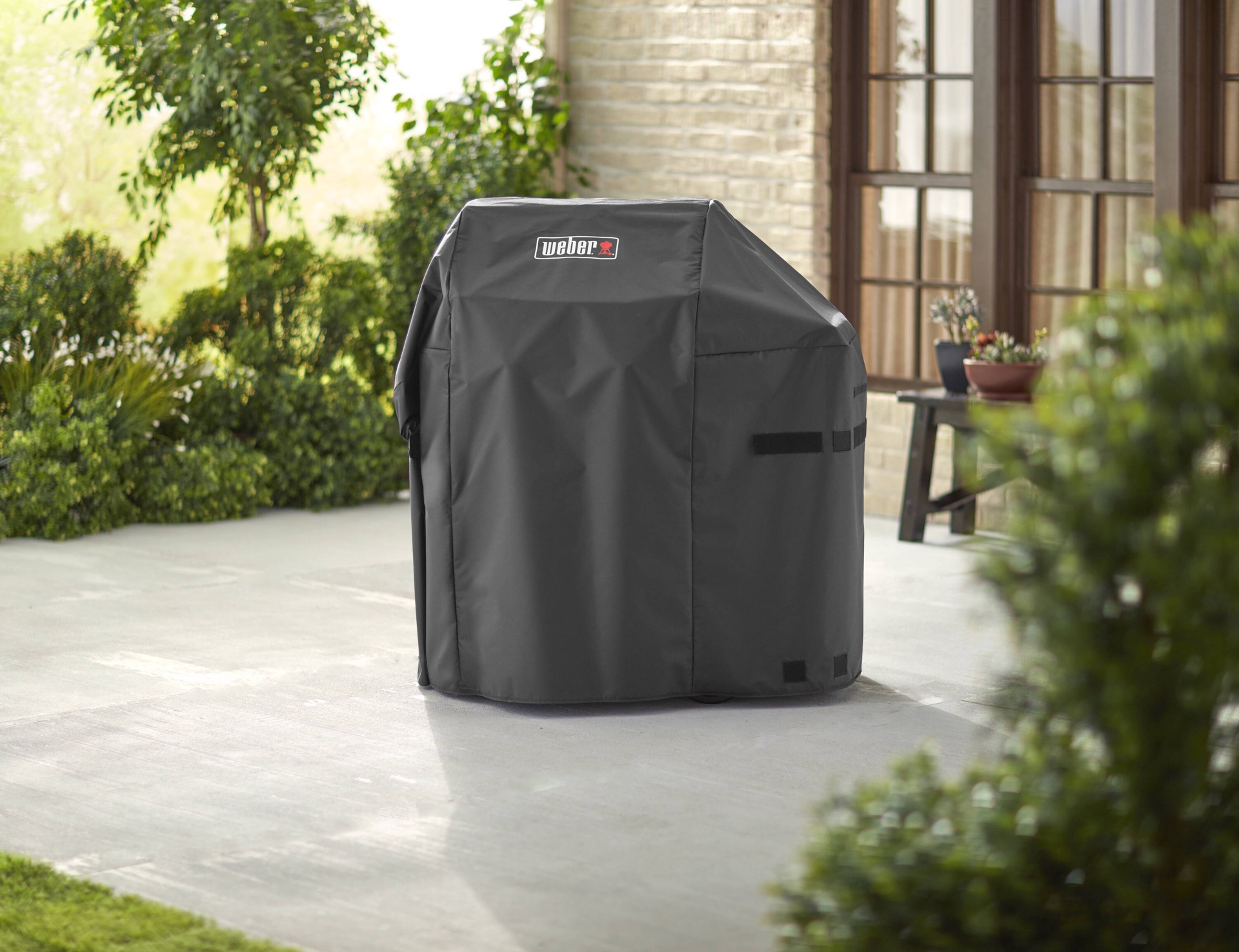 slide 4 of 4, Weber Spirit 200 + 300 Series 48-in W x 42-in H Black Gas grill Cover, 1 ct