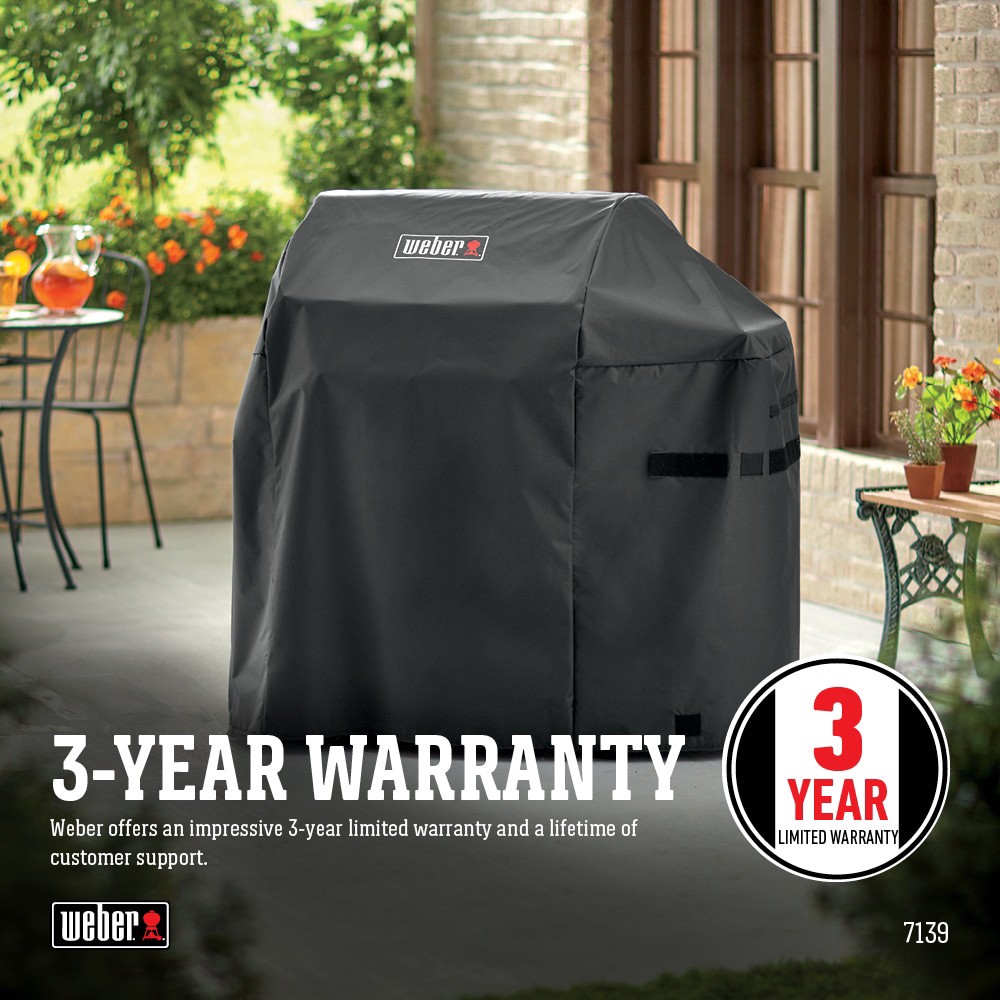 slide 2 of 4, Weber Spirit 400 Series 51-in W x 42-in H Black Gas grill Cover, 1 ct