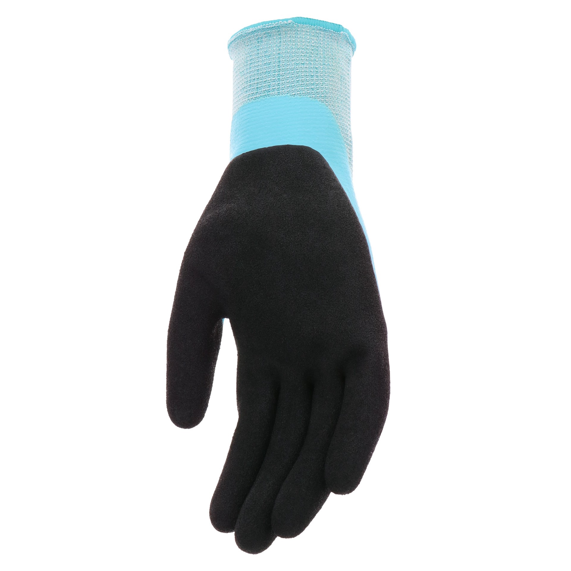 slide 3 of 6, Miracle-Gro Large Blue Latex Dipped Latex Gardening Gloves, (1-Pair), 1 ct