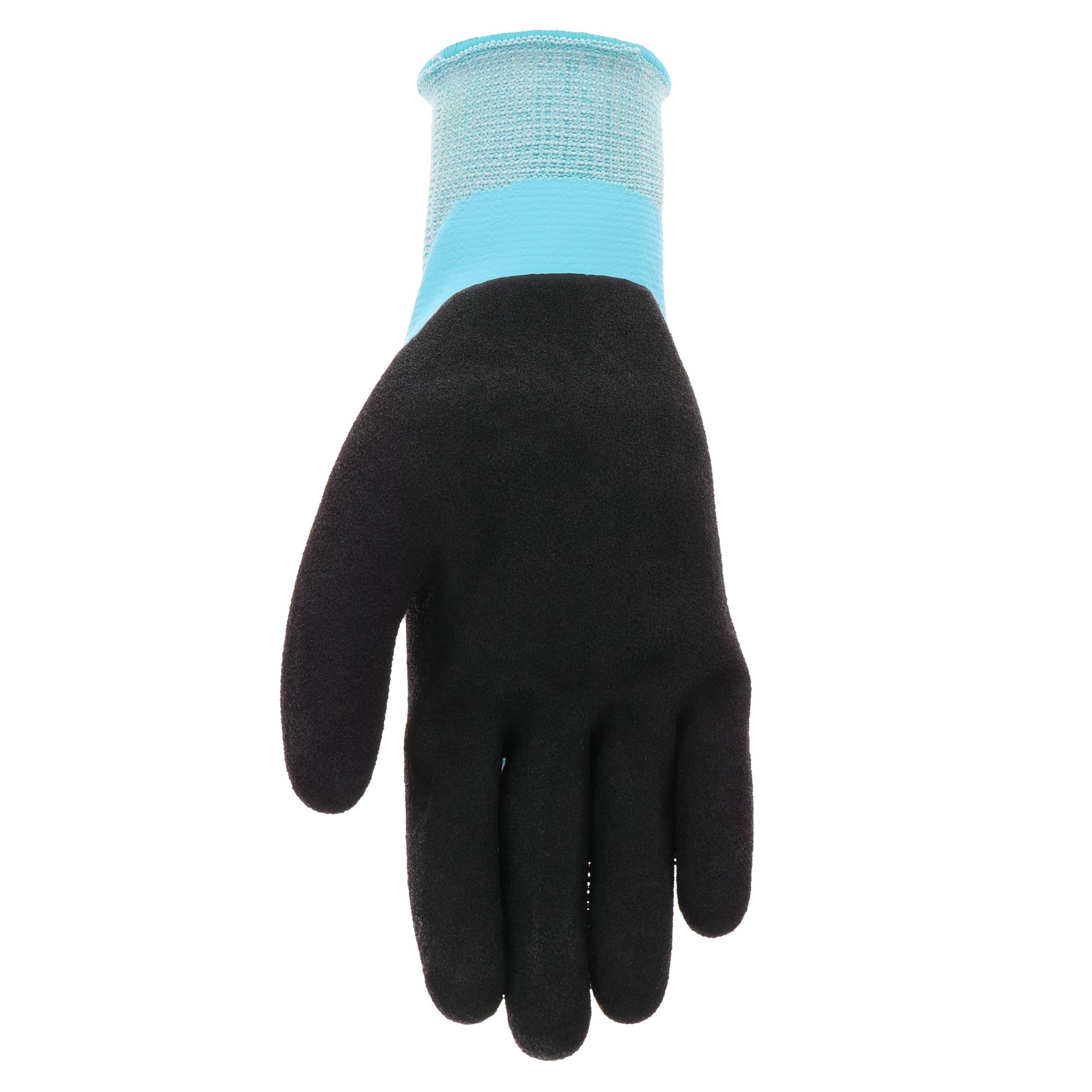 slide 4 of 6, Miracle-Gro Large Blue Latex Dipped Latex Gardening Gloves, (1-Pair), 1 ct