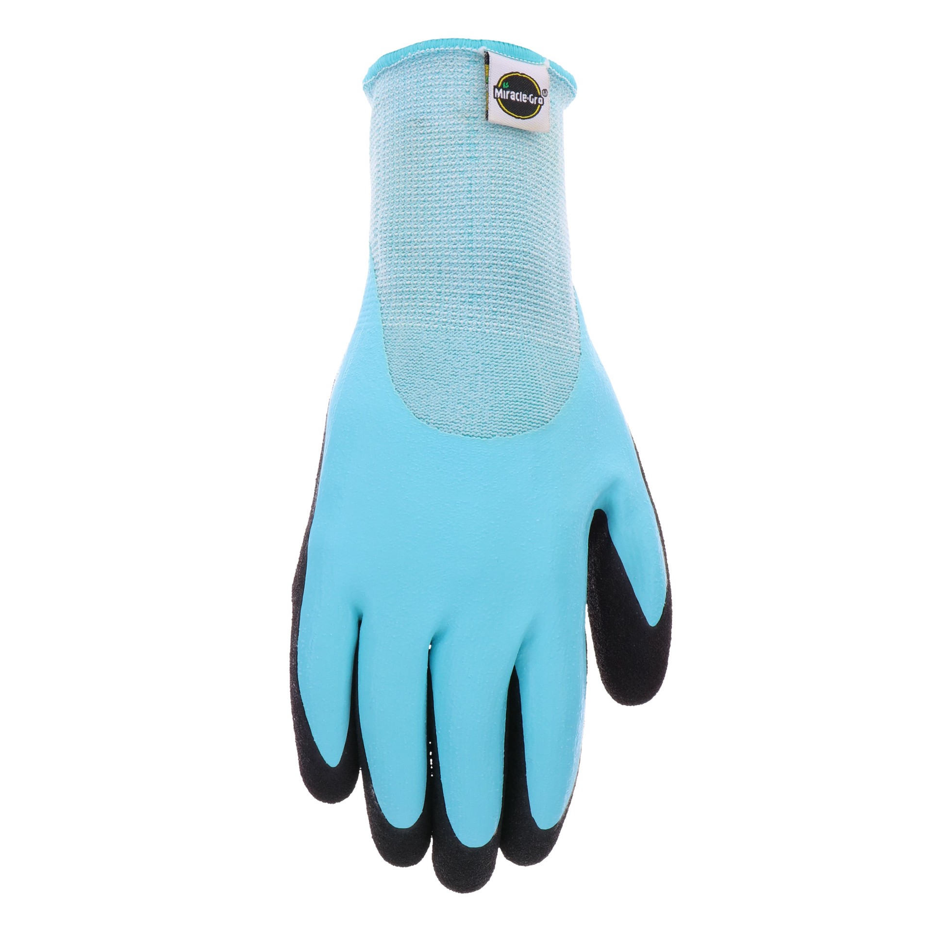 slide 2 of 6, Miracle-Gro Large Blue Latex Dipped Latex Gardening Gloves, (1-Pair), 1 ct