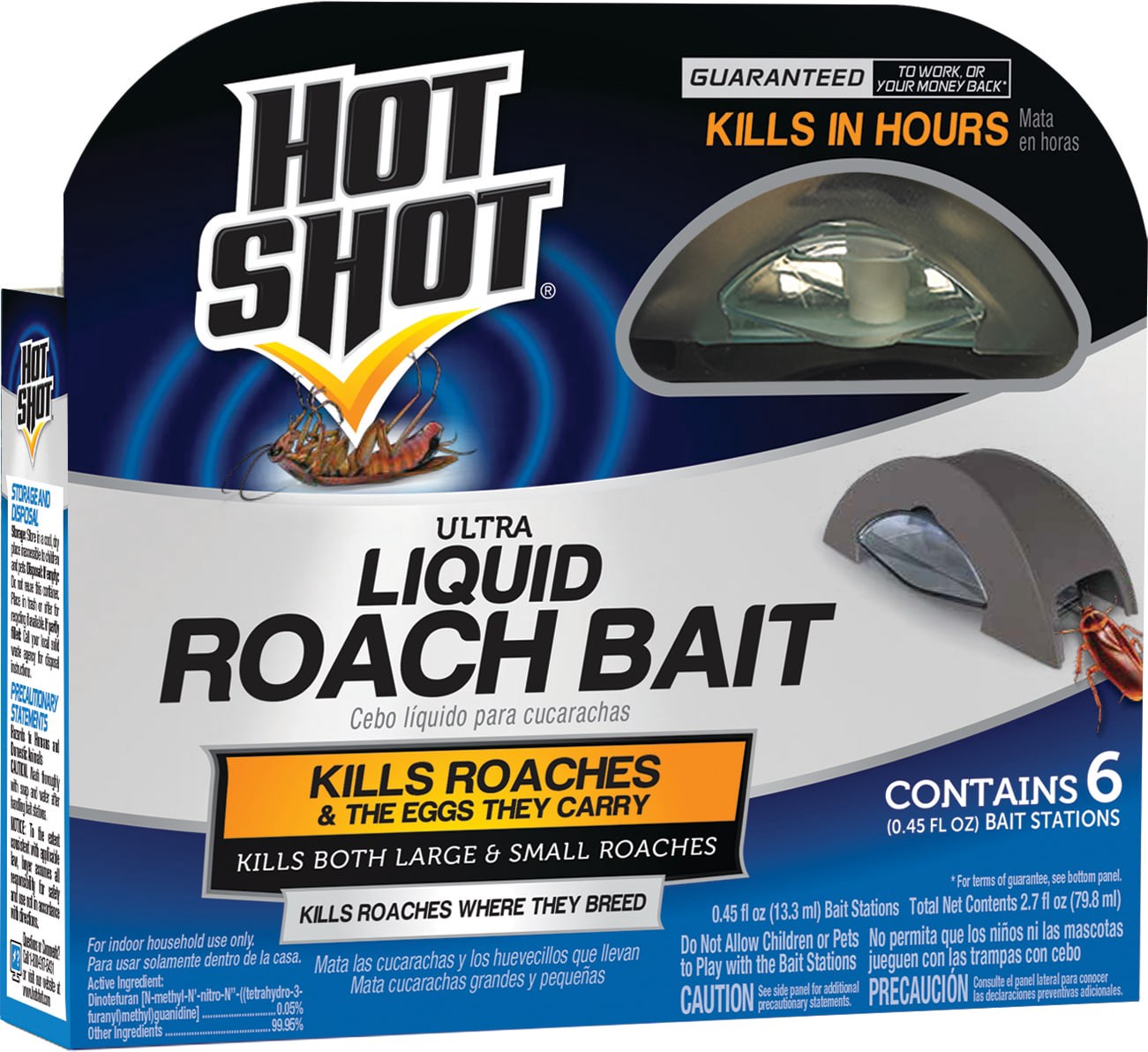 slide 1 of 6, Hot Shot ULTRA Liquid 0.45 -fl oz Roach bait 6 -Pack, 1 ct