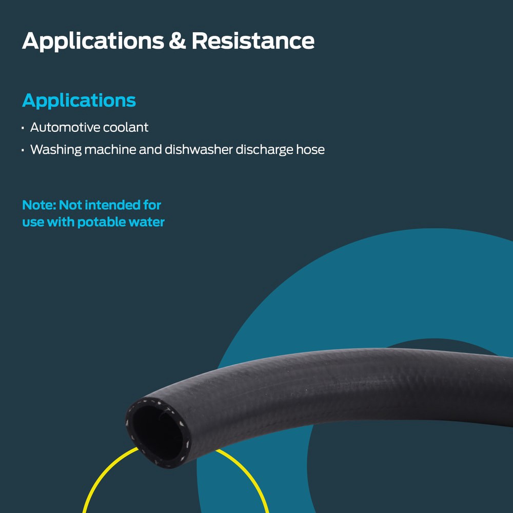 slide 5 of 6, EZ-FLO 7/8-in ID x 2-ft Rubber Black Disposal hose, 1 ct