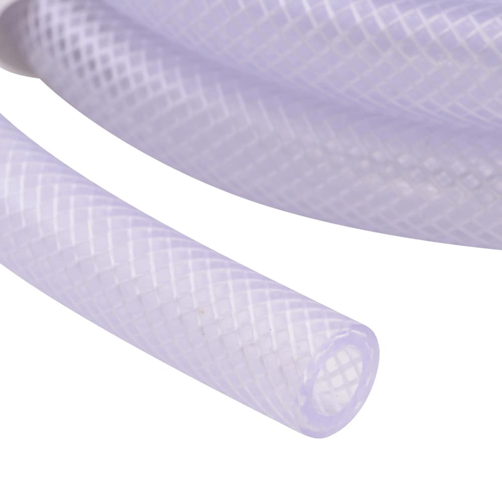 slide 2 of 6, EZ-FLO 3/8-in ID x 10-ft Reinforced PVC Clear Reinforced braided vinyl tubing, 1 ct