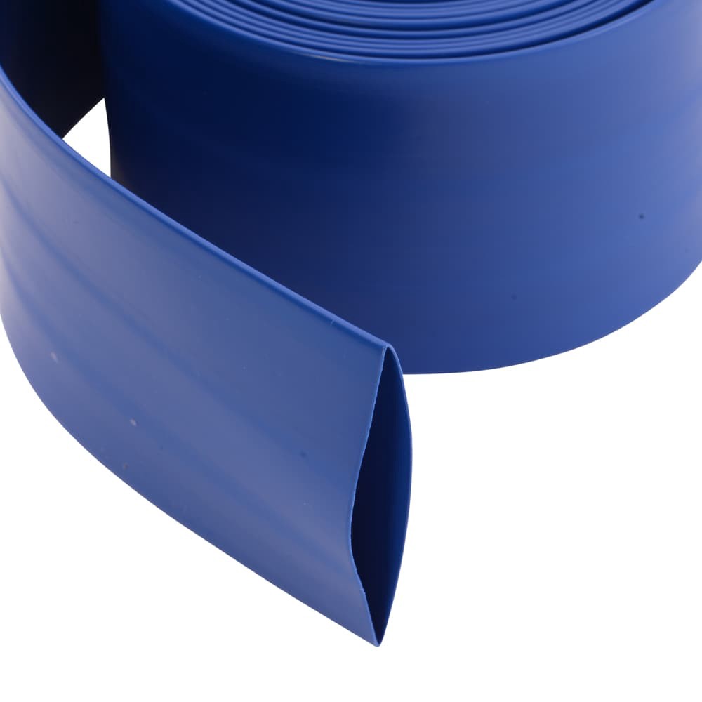 slide 2 of 6, EZ-FLO 1-1/2-in ID x 15-ft PVC Blue Flat discharge hose, 1 ct