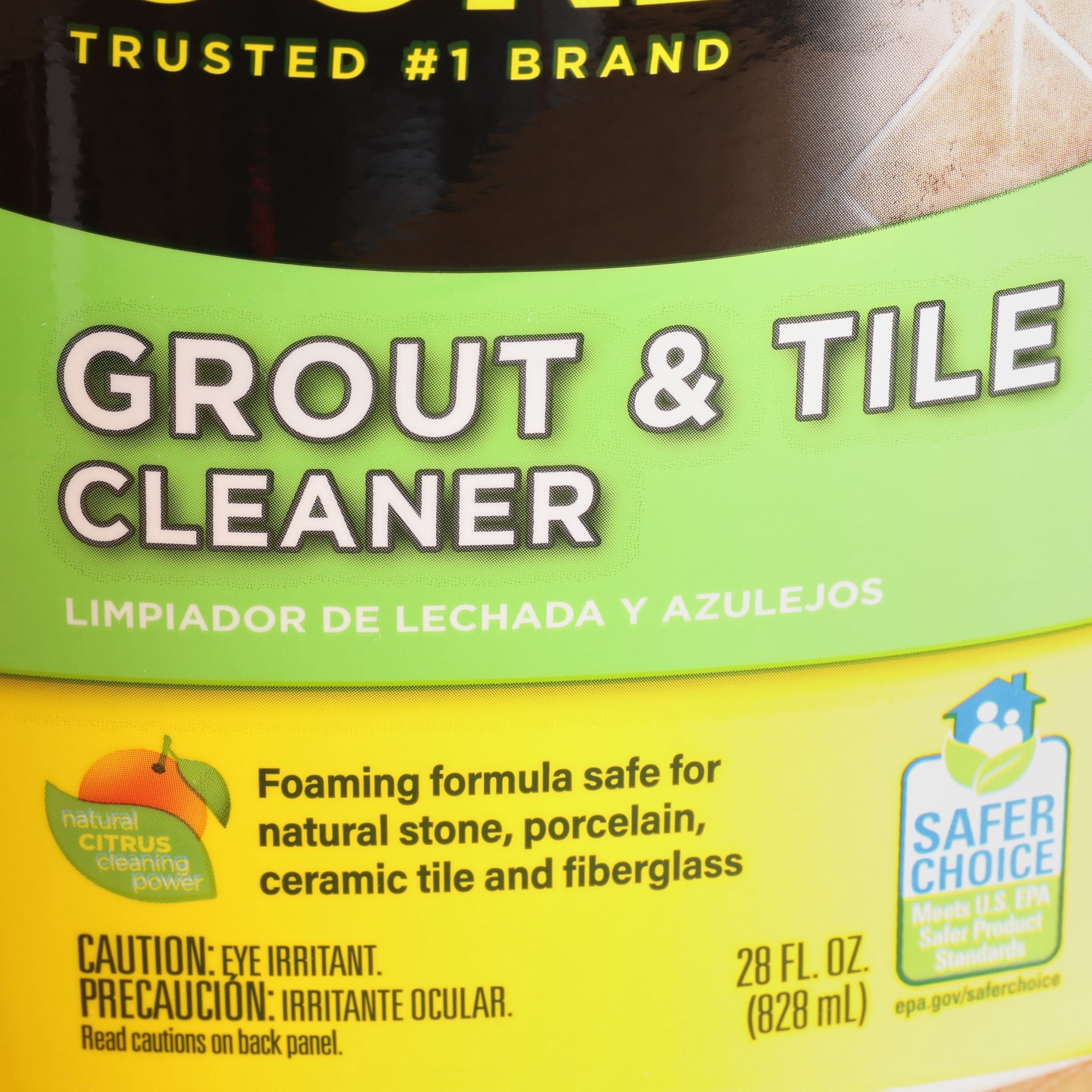 slide 6 of 6, Goo Gone Liquid Grout Cleaner Spray, 28-oz, Removes Mold, Mildew, and Hard Water Stains, Safe for Porcelain and Colored Grout, 1 ct