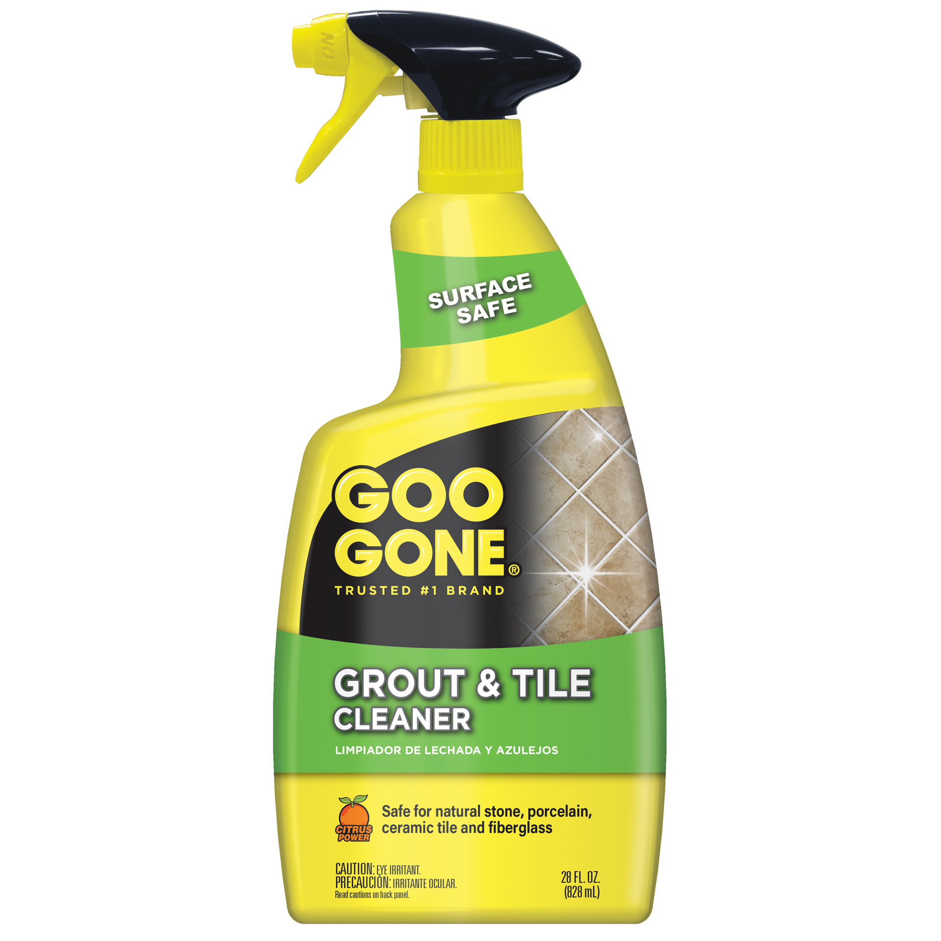 slide 1 of 6, Goo Gone Liquid Grout Cleaner Spray, 28-oz, Removes Mold, Mildew, and Hard Water Stains, Safe for Porcelain and Colored Grout, 1 ct