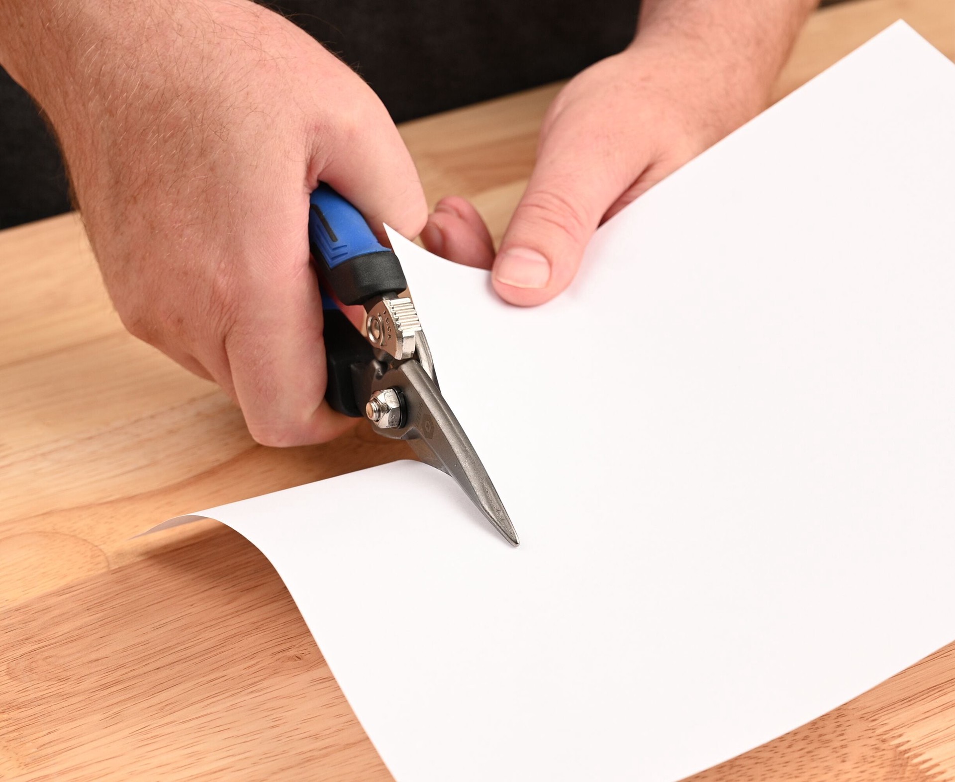 slide 3 of 6, Kobalt 8-in Stainless steel Molded grip Scissors, 1 ct