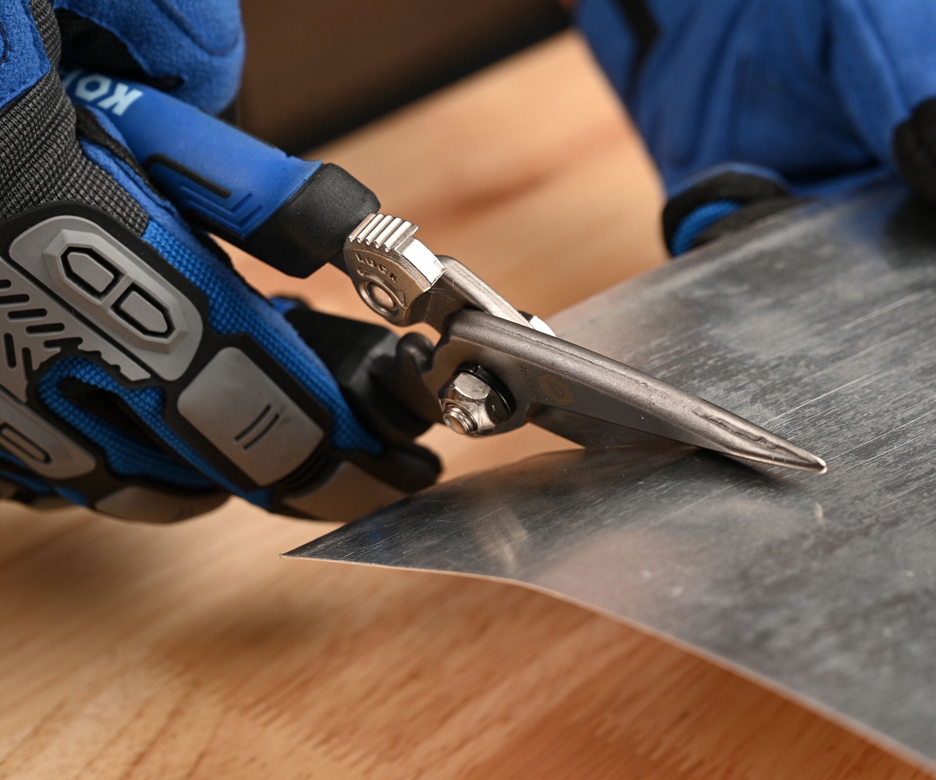 slide 4 of 6, Kobalt 8-in Stainless steel Molded grip Scissors, 1 ct