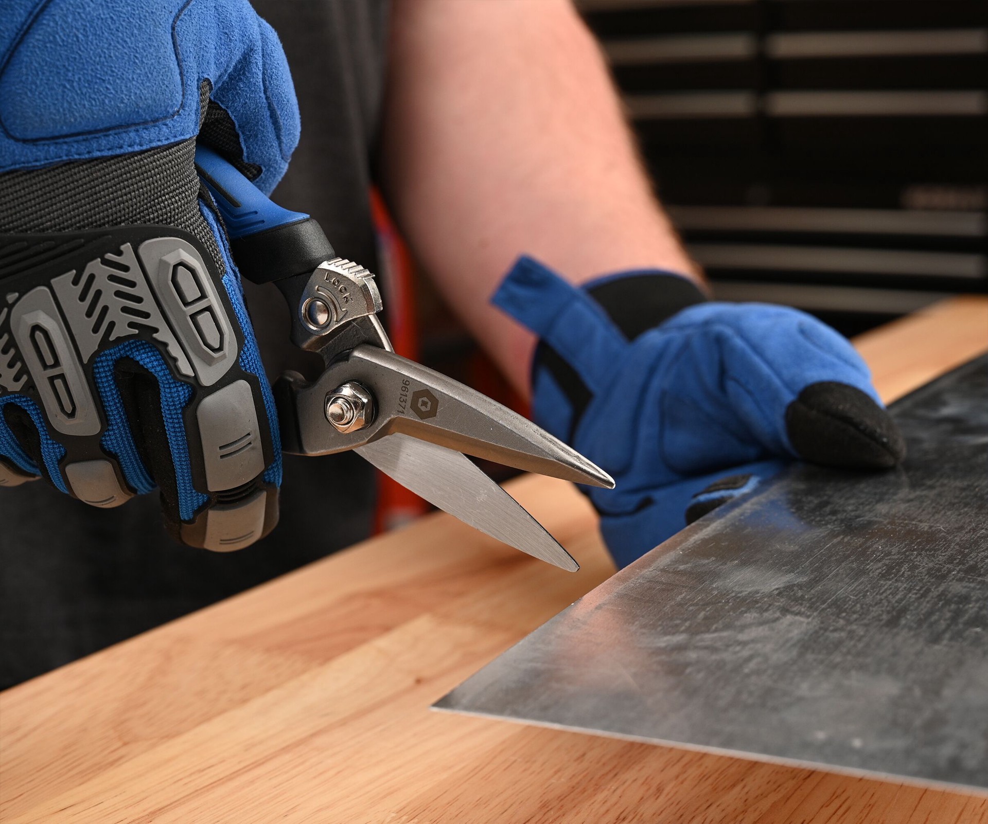 slide 6 of 6, Kobalt 8-in Stainless steel Molded grip Scissors, 1 ct