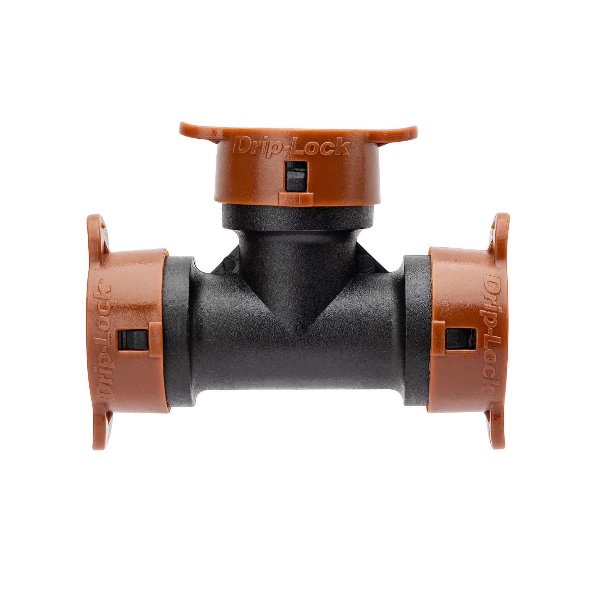 slide 3 of 6, Orbit 1/2-in Polyethylene Push-Fit Drip Irrigation Tee, 1 ct