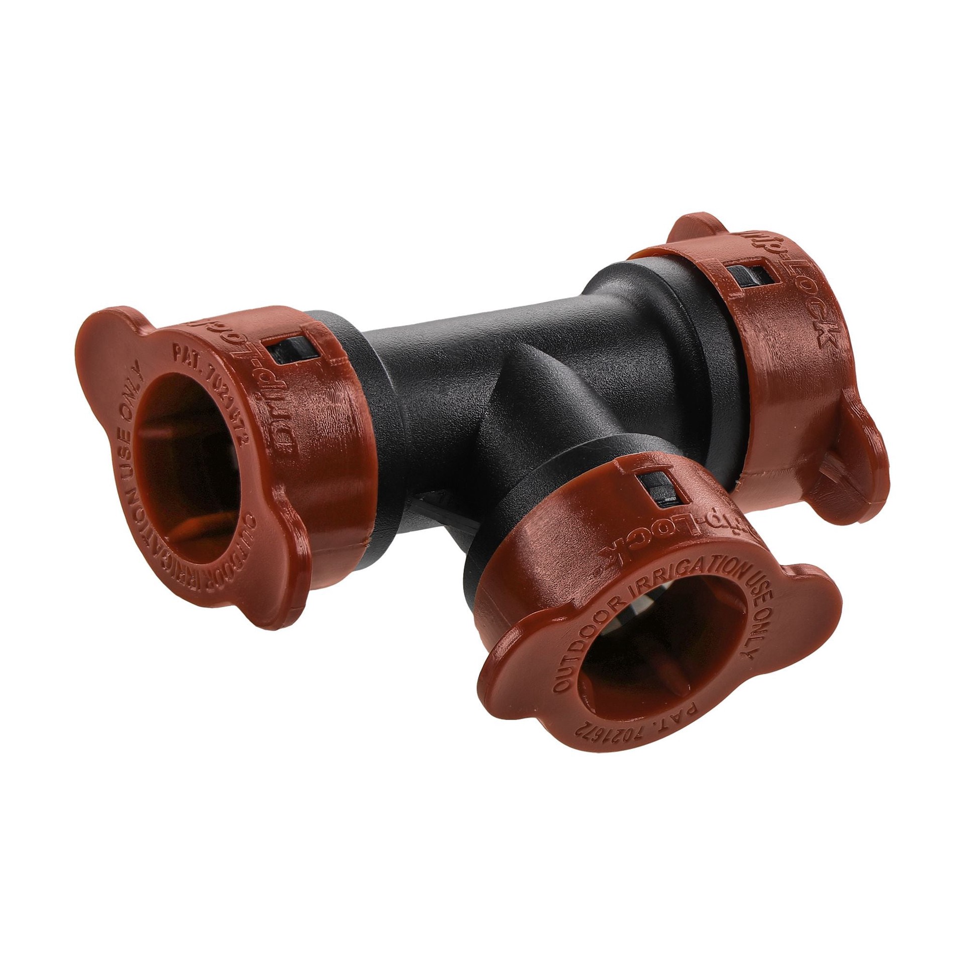 slide 5 of 6, Orbit 1/2-in Polyethylene Push-Fit Drip Irrigation Tee, 1 ct