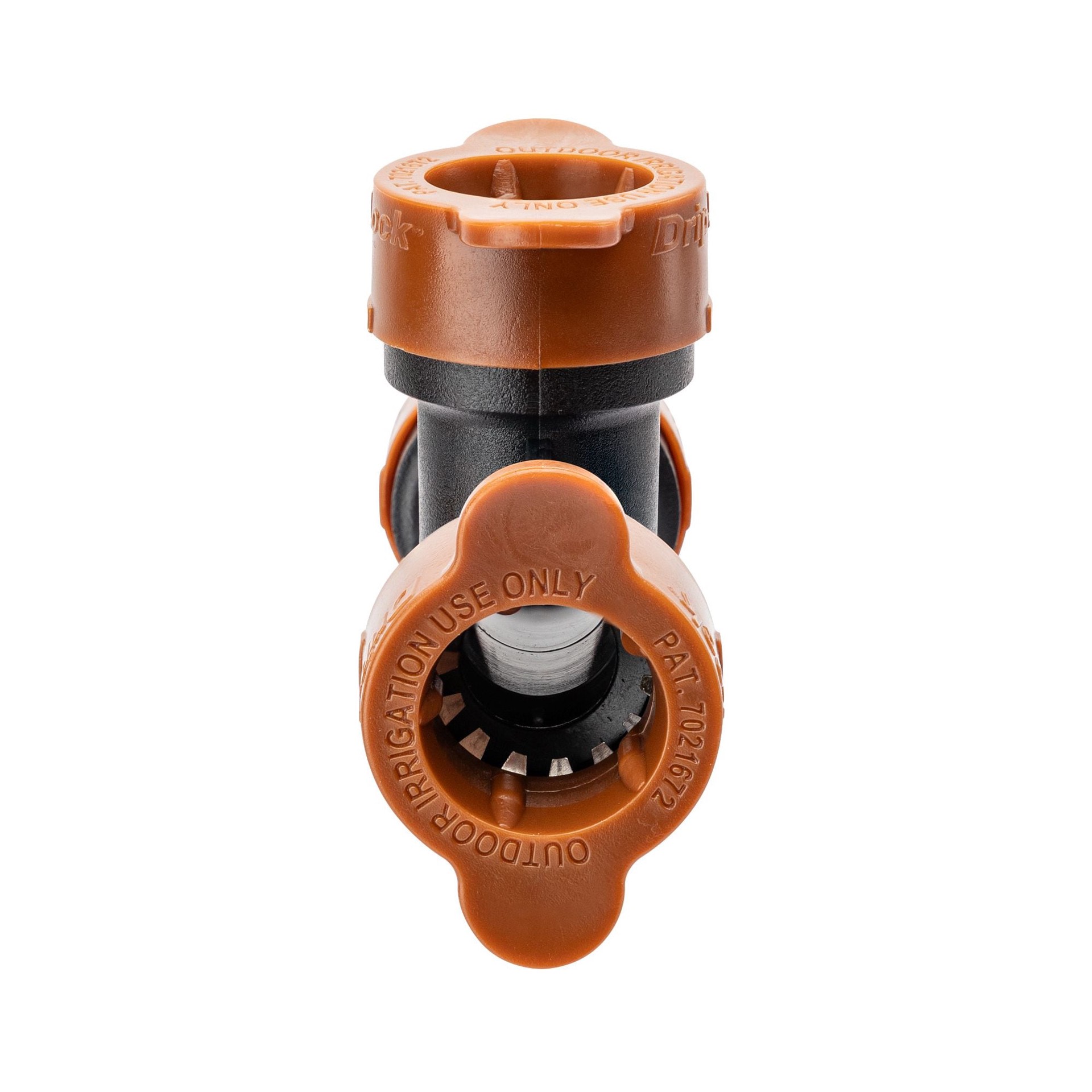slide 6 of 6, Orbit 1/2-in Polyethylene Push-Fit Drip Irrigation Tee, 1 ct