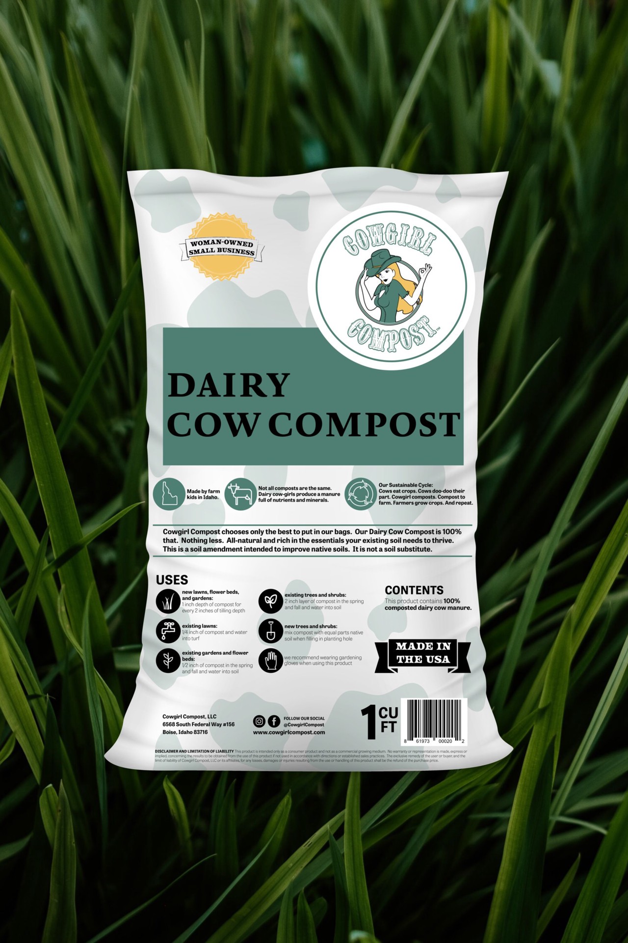 slide 3 of 6, Cowgirl Compost Dairy Cow Compost 1 CF, 1 ct