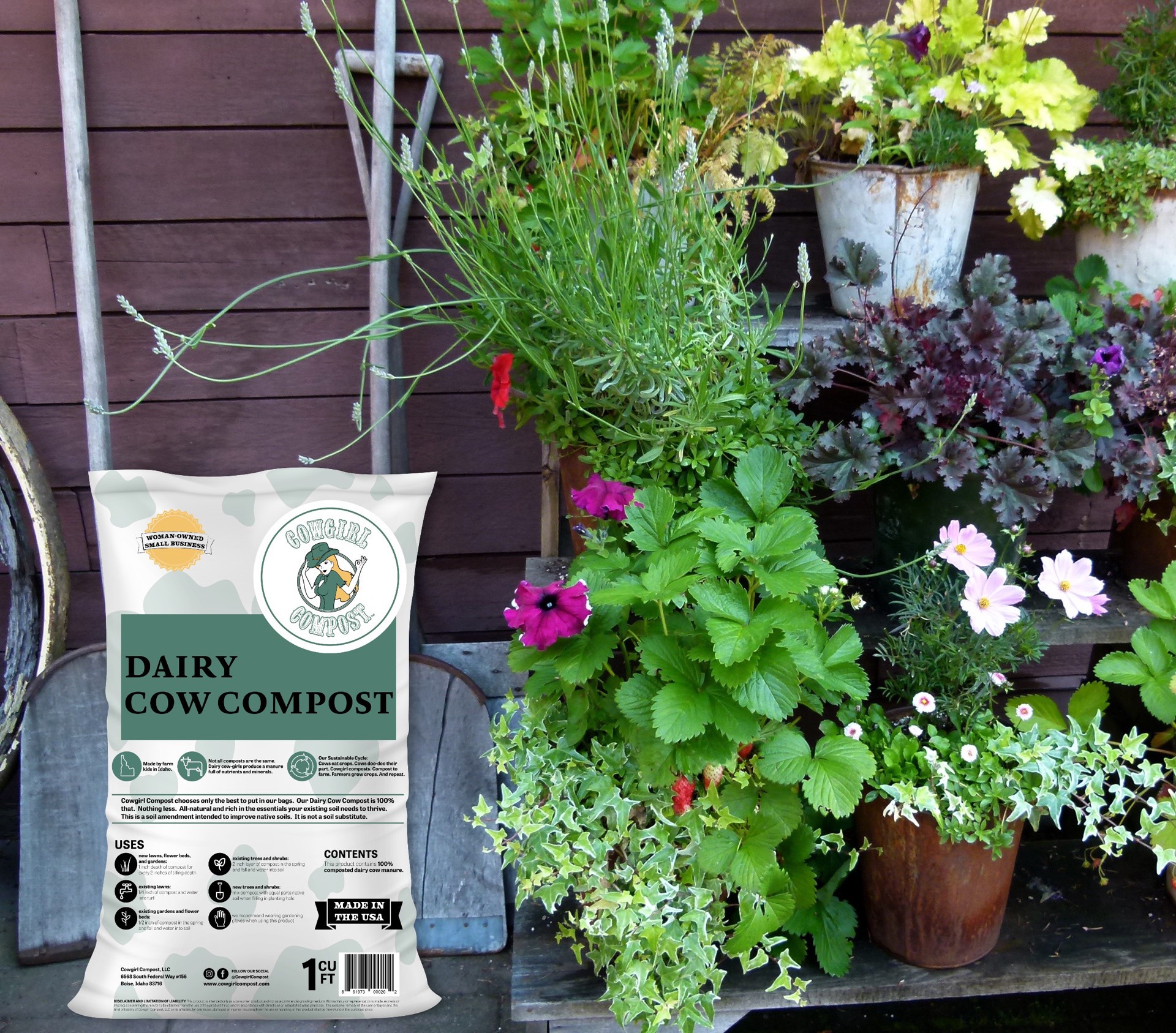 slide 5 of 6, Cowgirl Compost Dairy Cow Compost 1 CF, 1 ct