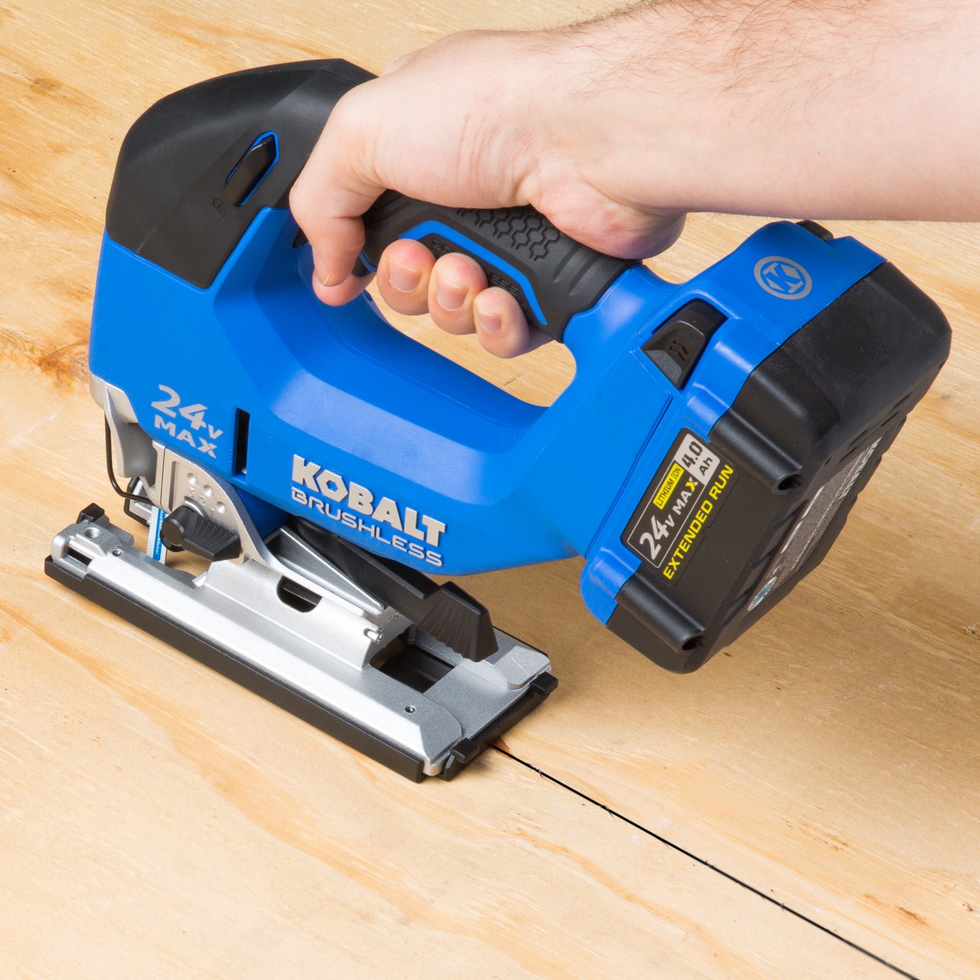 slide 4 of 6, Kobalt 24-volt Brushless Variable Speed Keyless Cordless Jigsaw (Battery Not Included and Charger Not Included), 1 ct