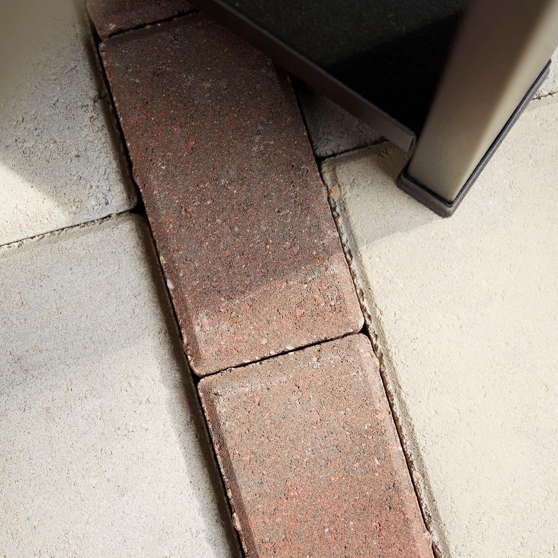 slide 2 of 6, 8-in L x 4-in W x 2-in H Rectangle Red/Charcoal Concrete Paver, 1 ct