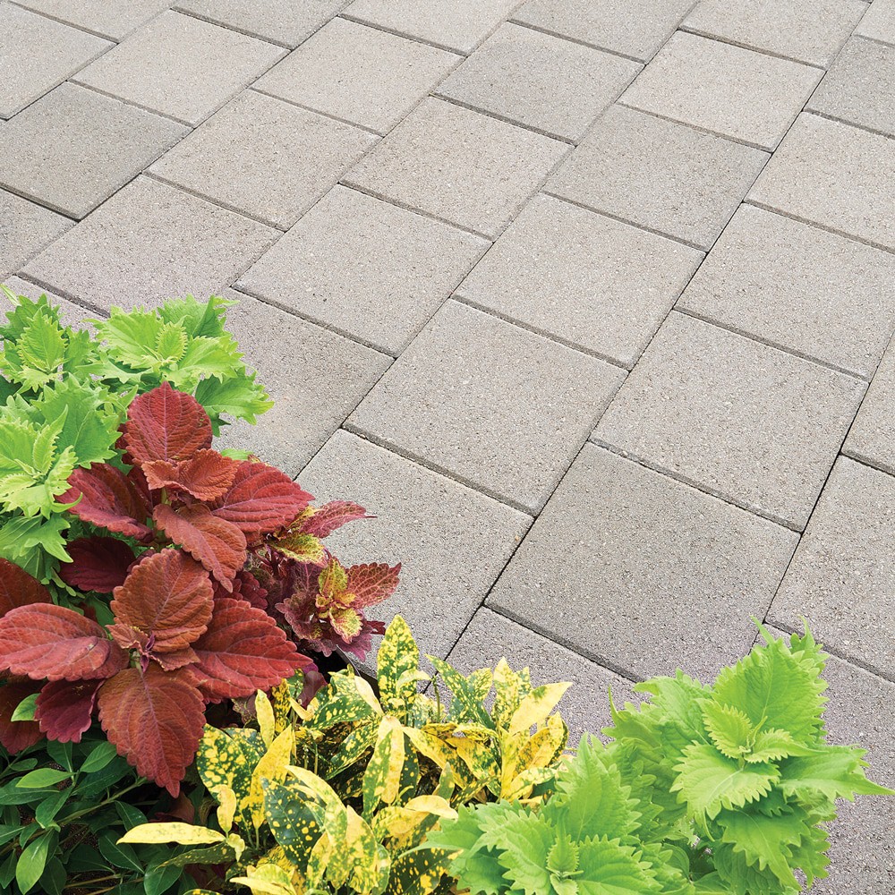 slide 3 of 3, 12-in L x 12-in W x 2-in H Square Gray Concrete Patio Stone, 1 ct