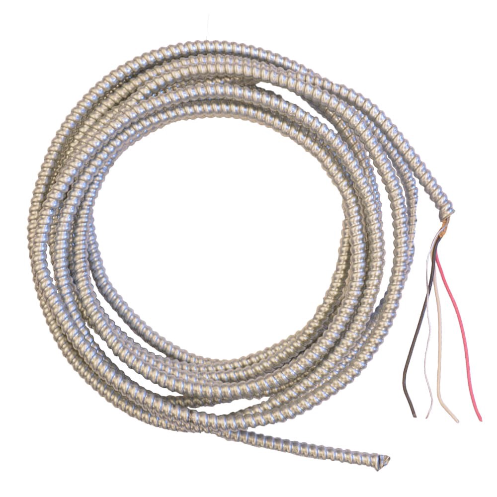 slide 2 of 3, Southwire Duraclad 25-ft 12 / 3 Solid Steel BX/AC Armored Cable, 1 ct