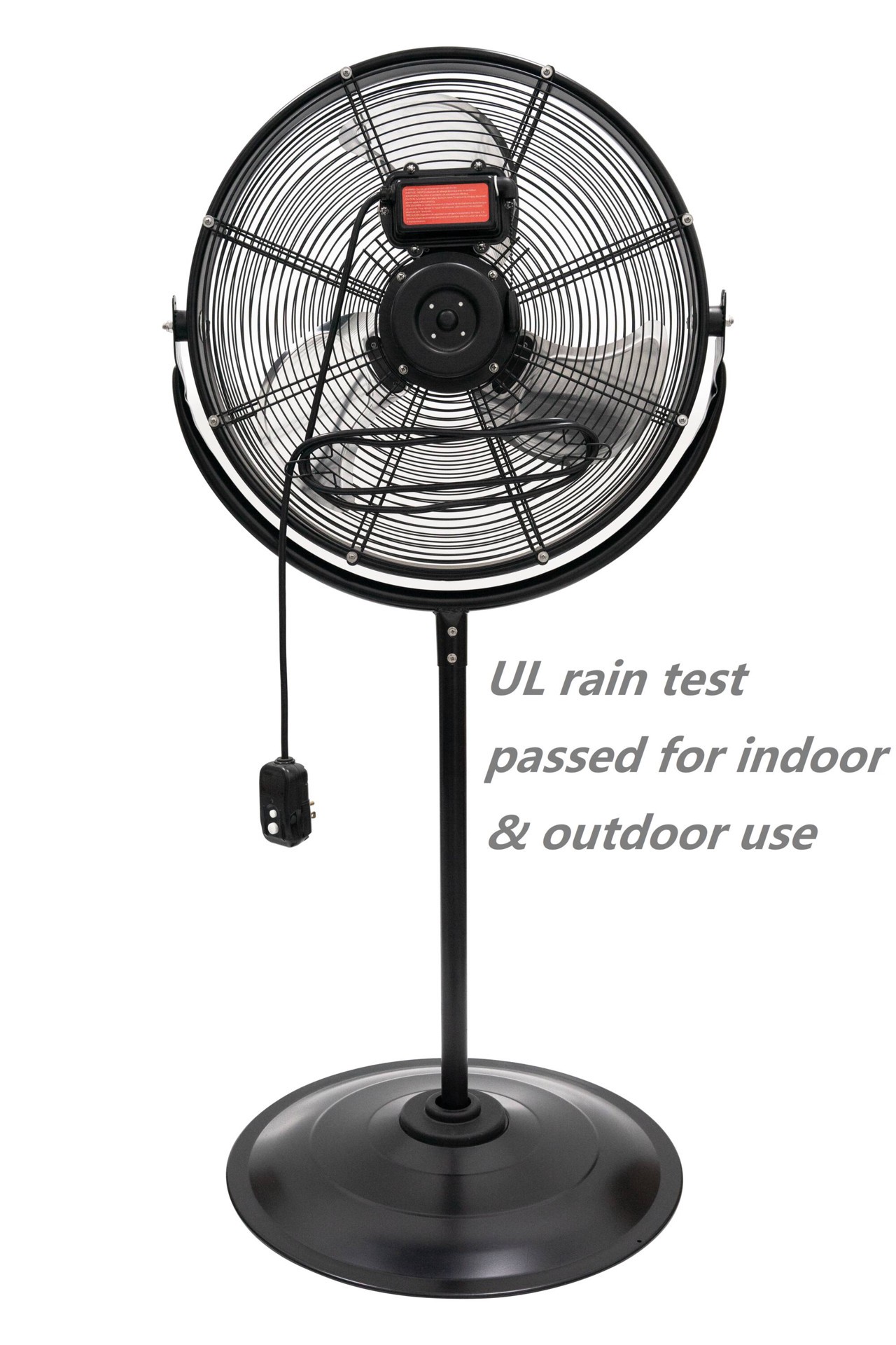 slide 3 of 6, Utilitech 20-in 120 -Volt 3 -Speed High Velocity Indoor/Outdoor Black Pedestal Fan, 1 ct