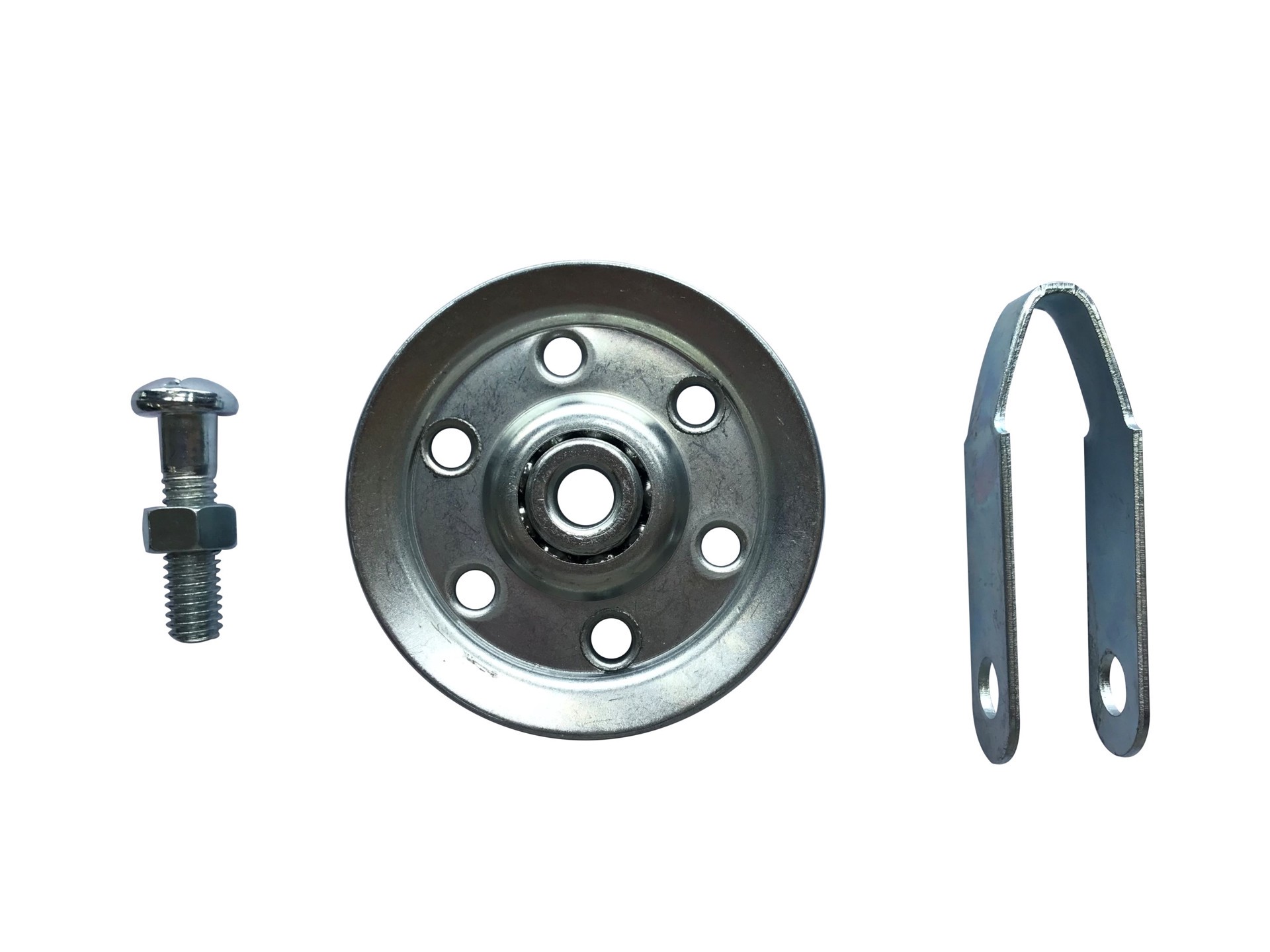 slide 1 of 4, RELIABILT Garage Door Silver Steel Pulley, 1 ct