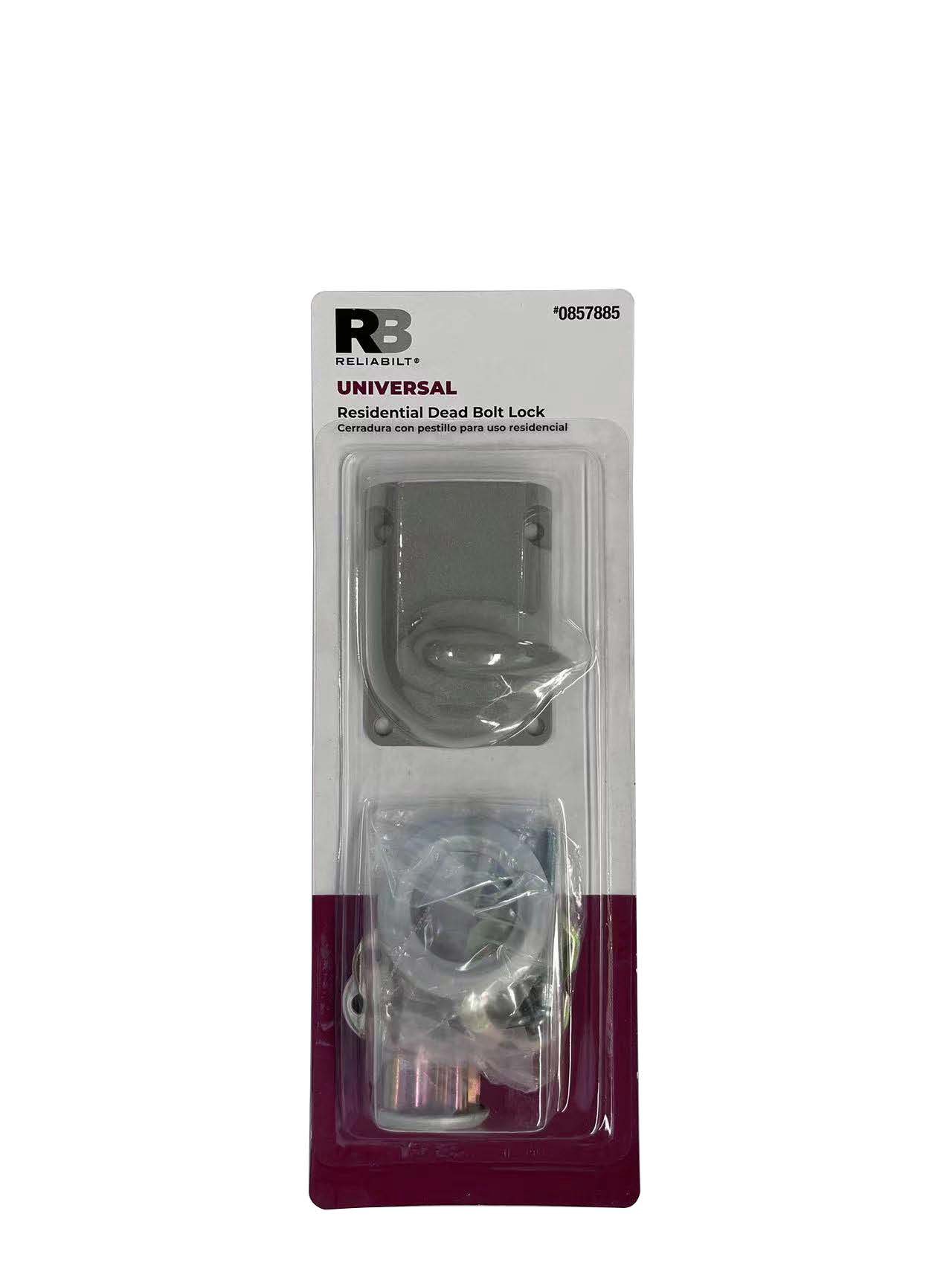 slide 2 of 4, RELIABILT Garage Door Gray Zinc die cast Bolt lock, 1 ct